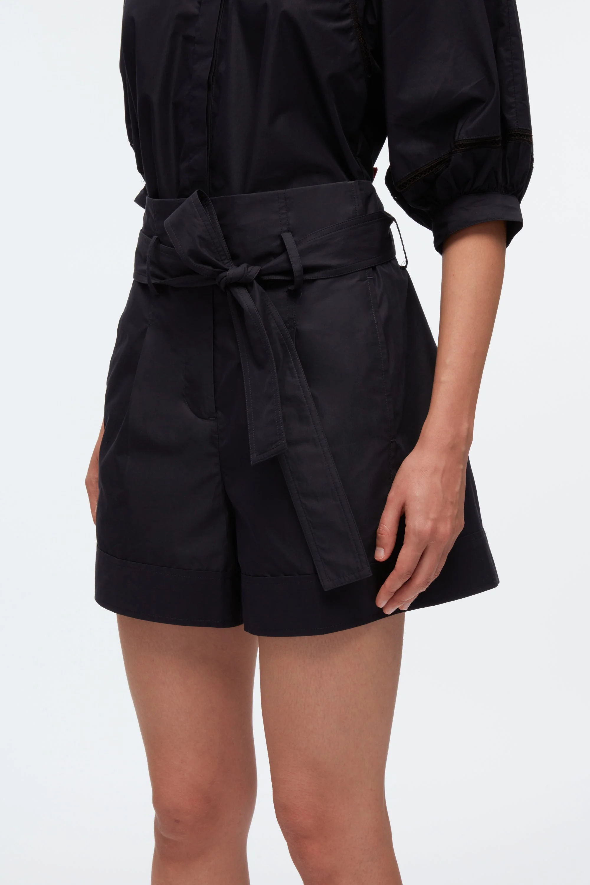 Belted Shorts With Cuffs - Image 10