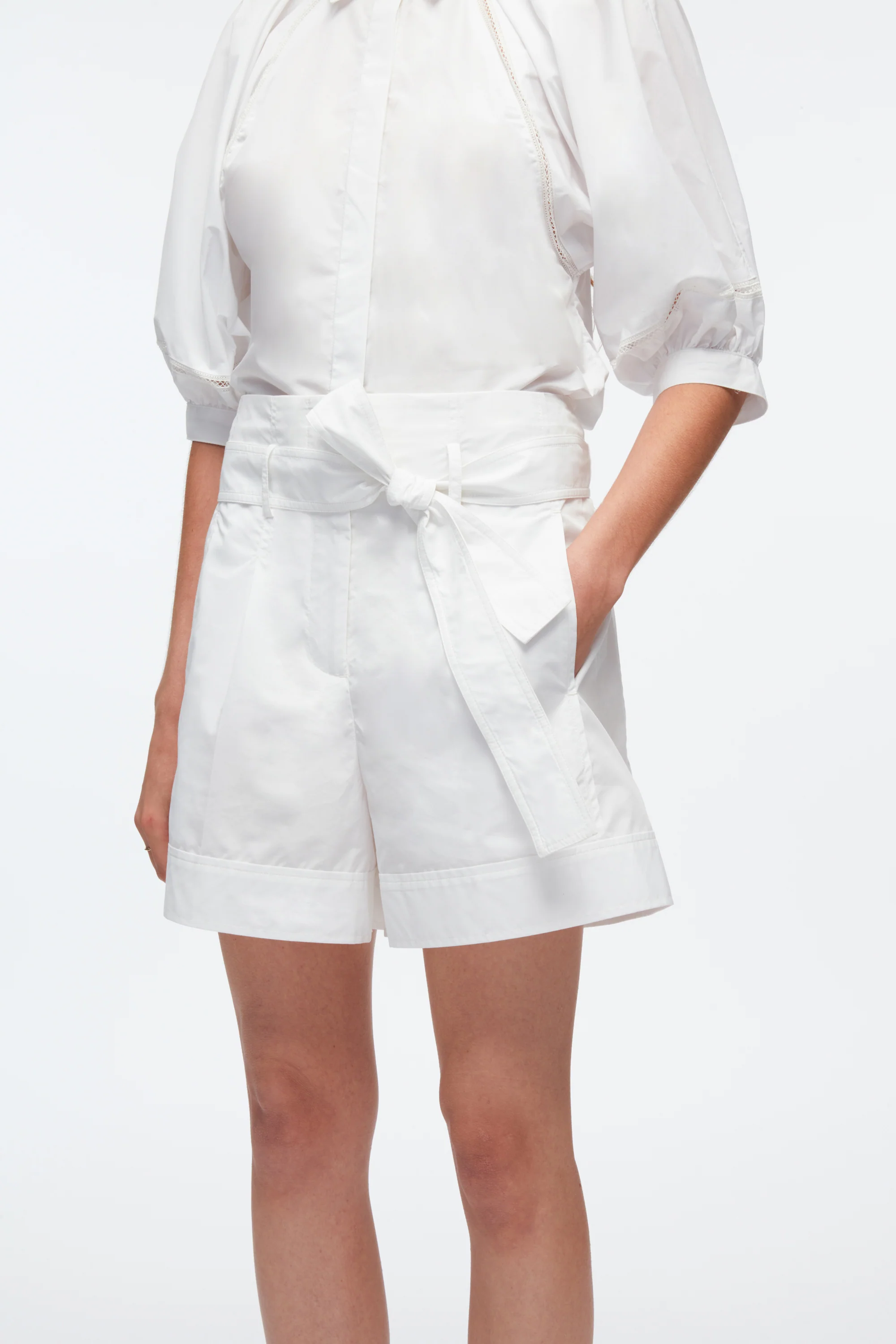 Belted Shorts With Cuffs - Image 14