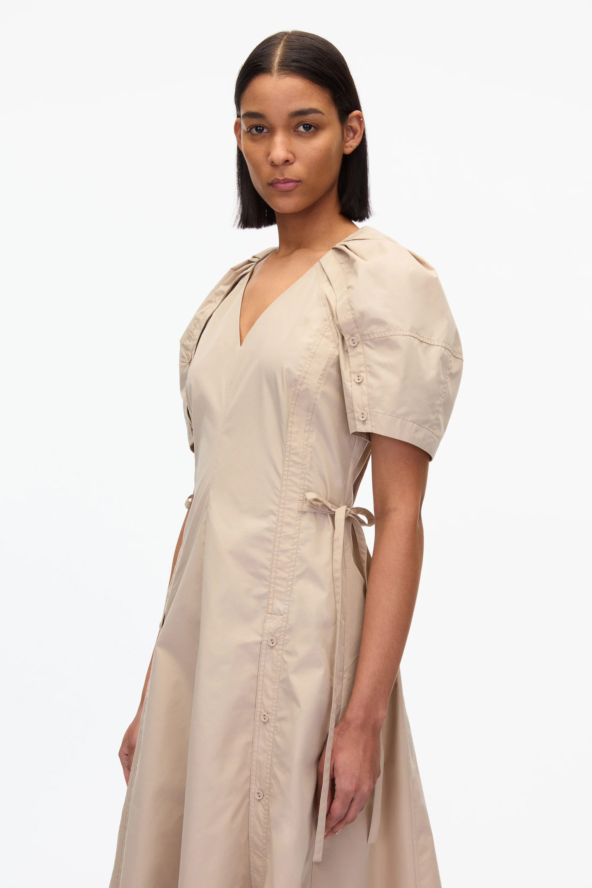 Bloom Sleeve V-Neck Dress - Image 12