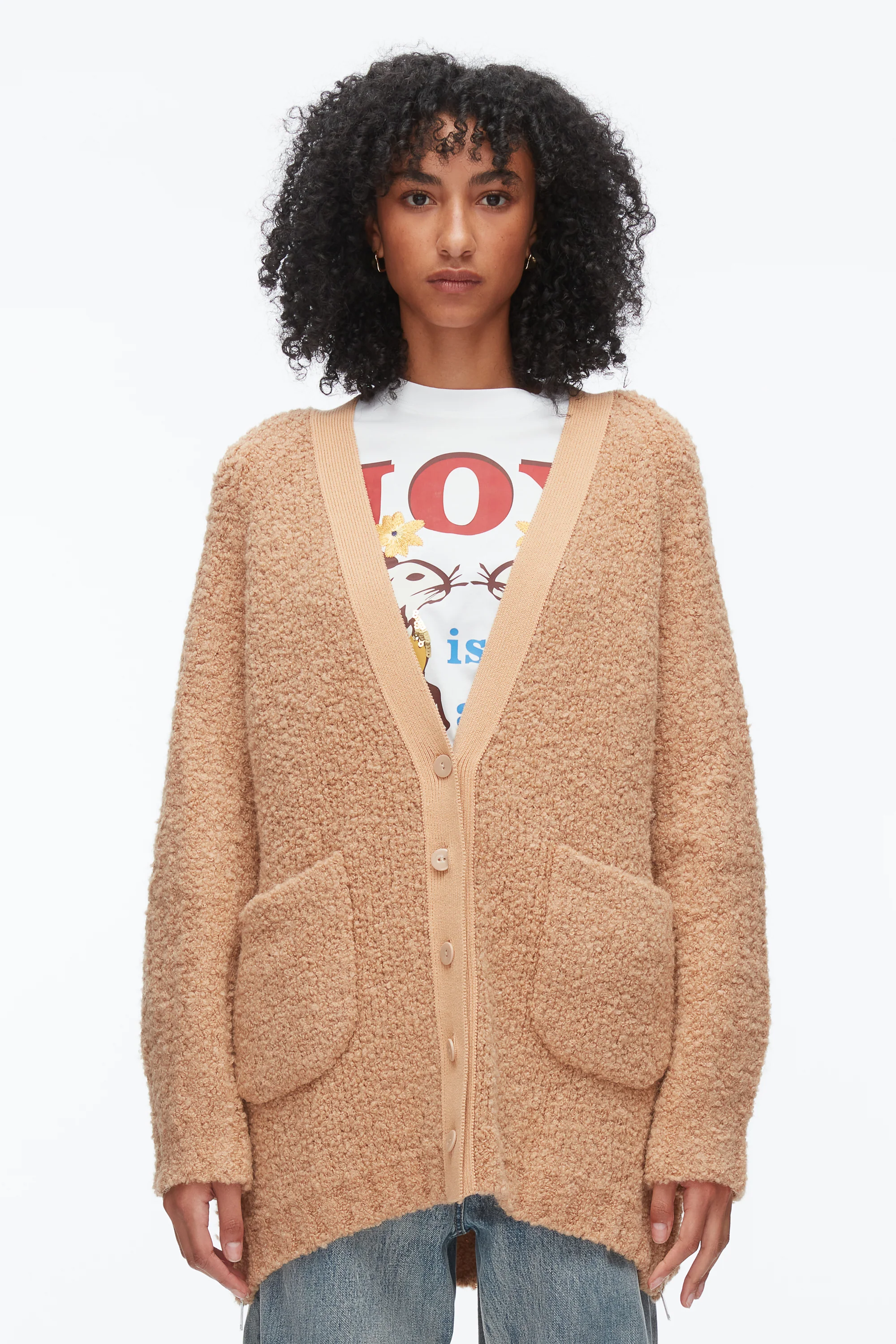 Boucle Cardigan Coat - Image 3