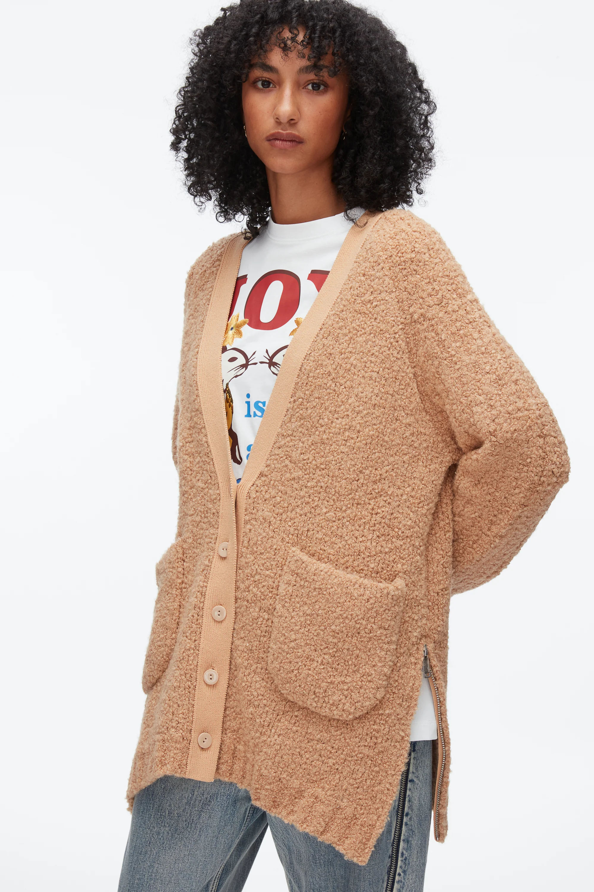 Boucle Cardigan Coat - Image 6