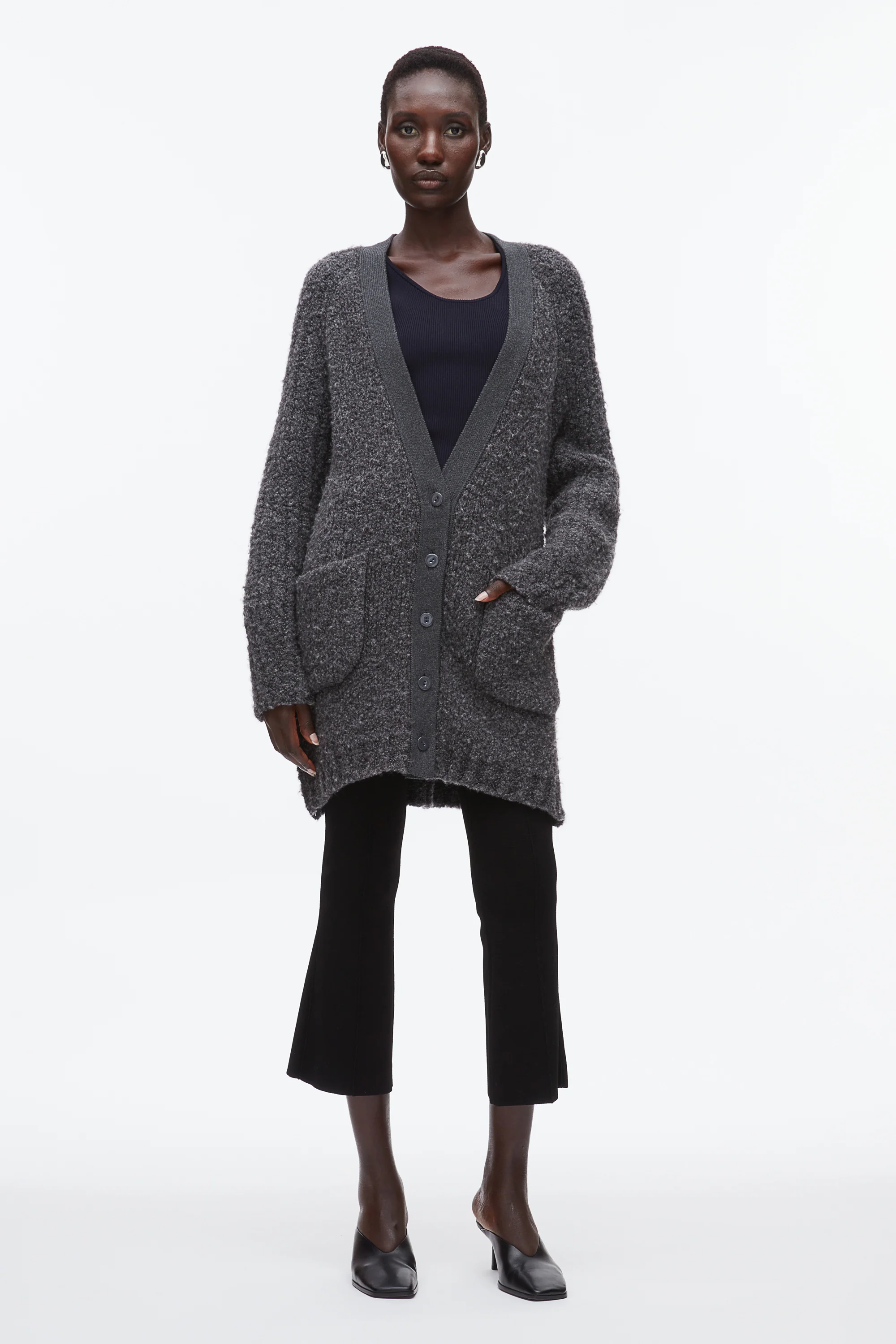 Boucle Cardigan Coat - Image 8