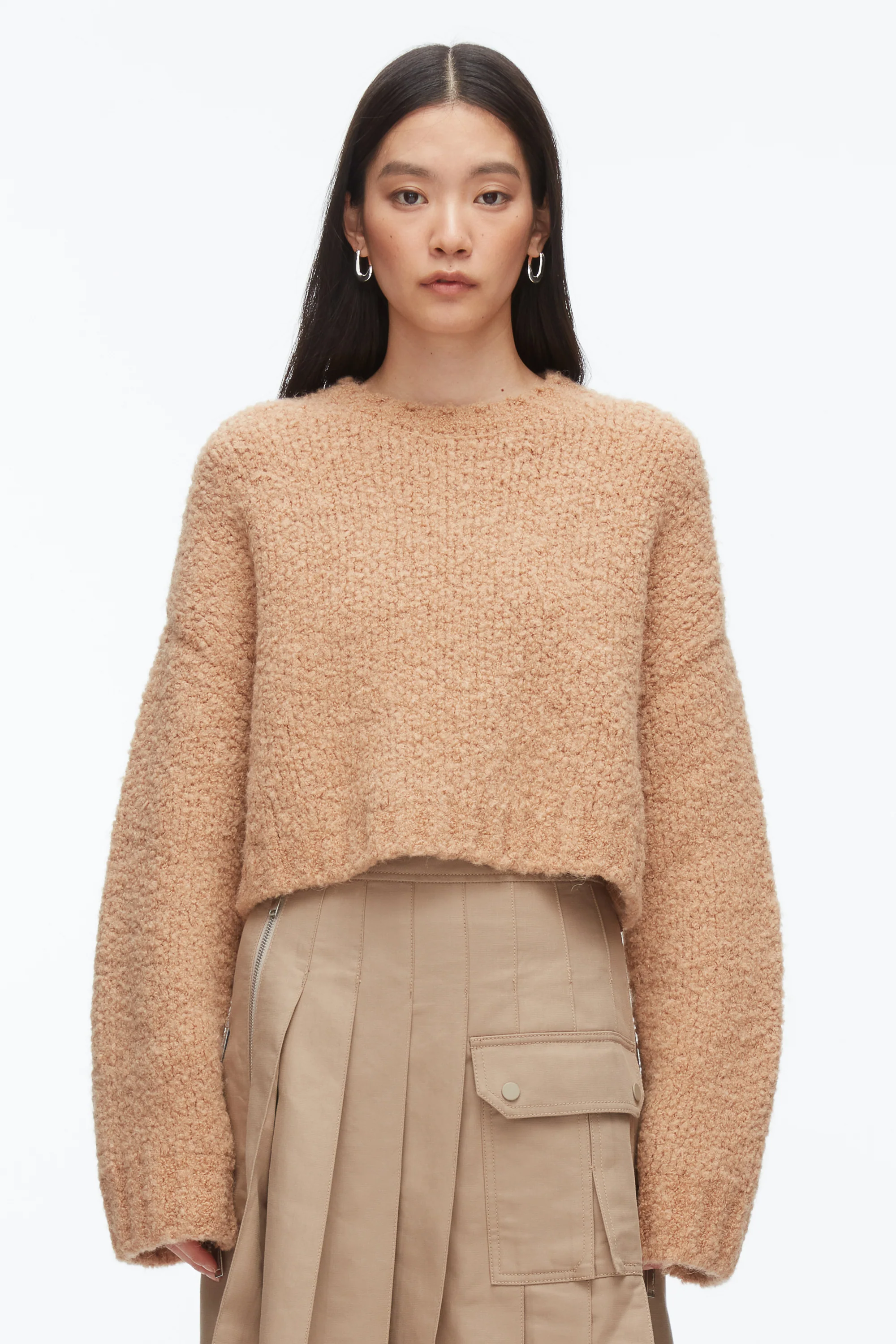 Boucle Zipper Crewneck - Image 10