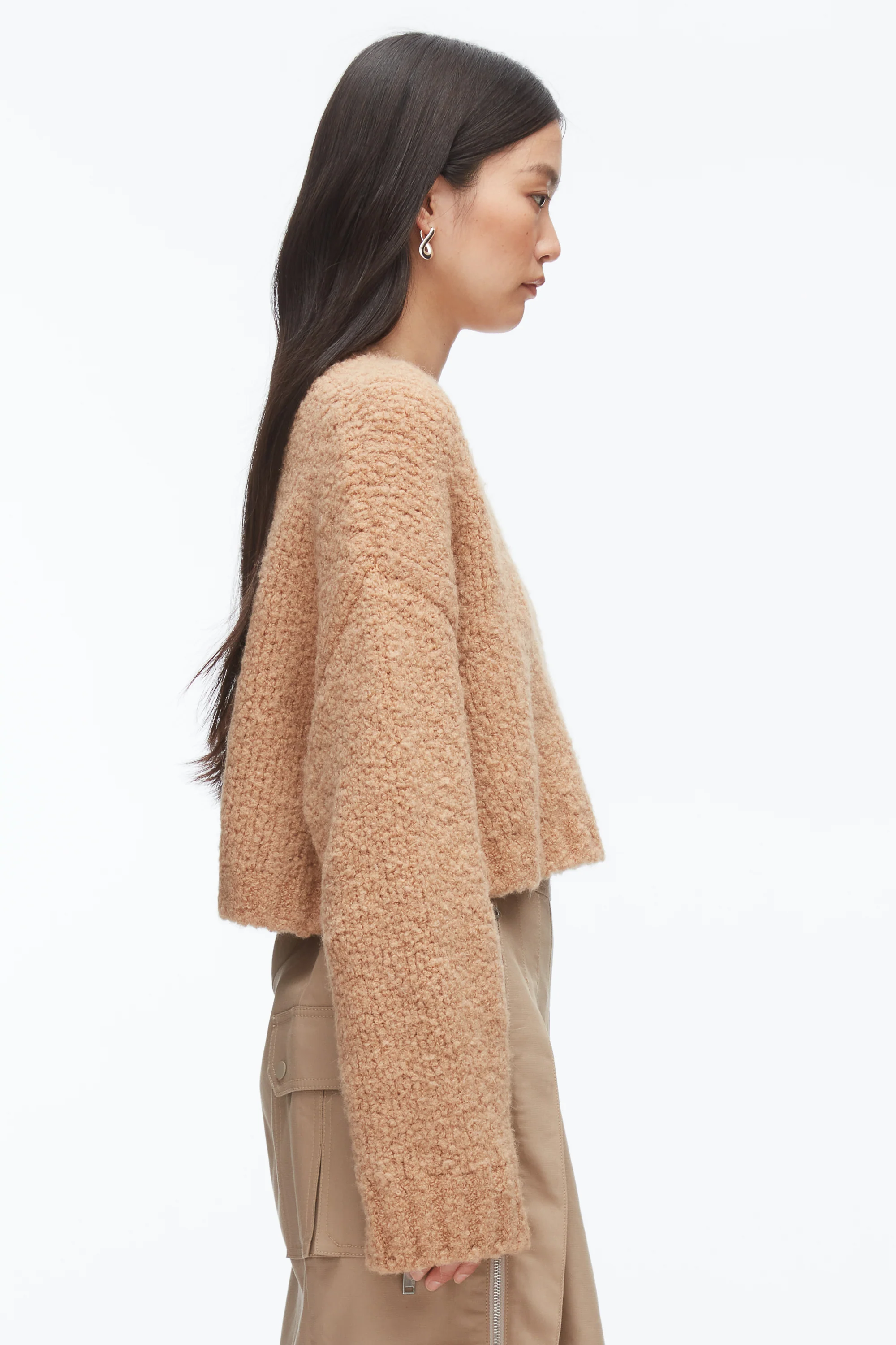Boucle Zipper Crewneck - Image 11