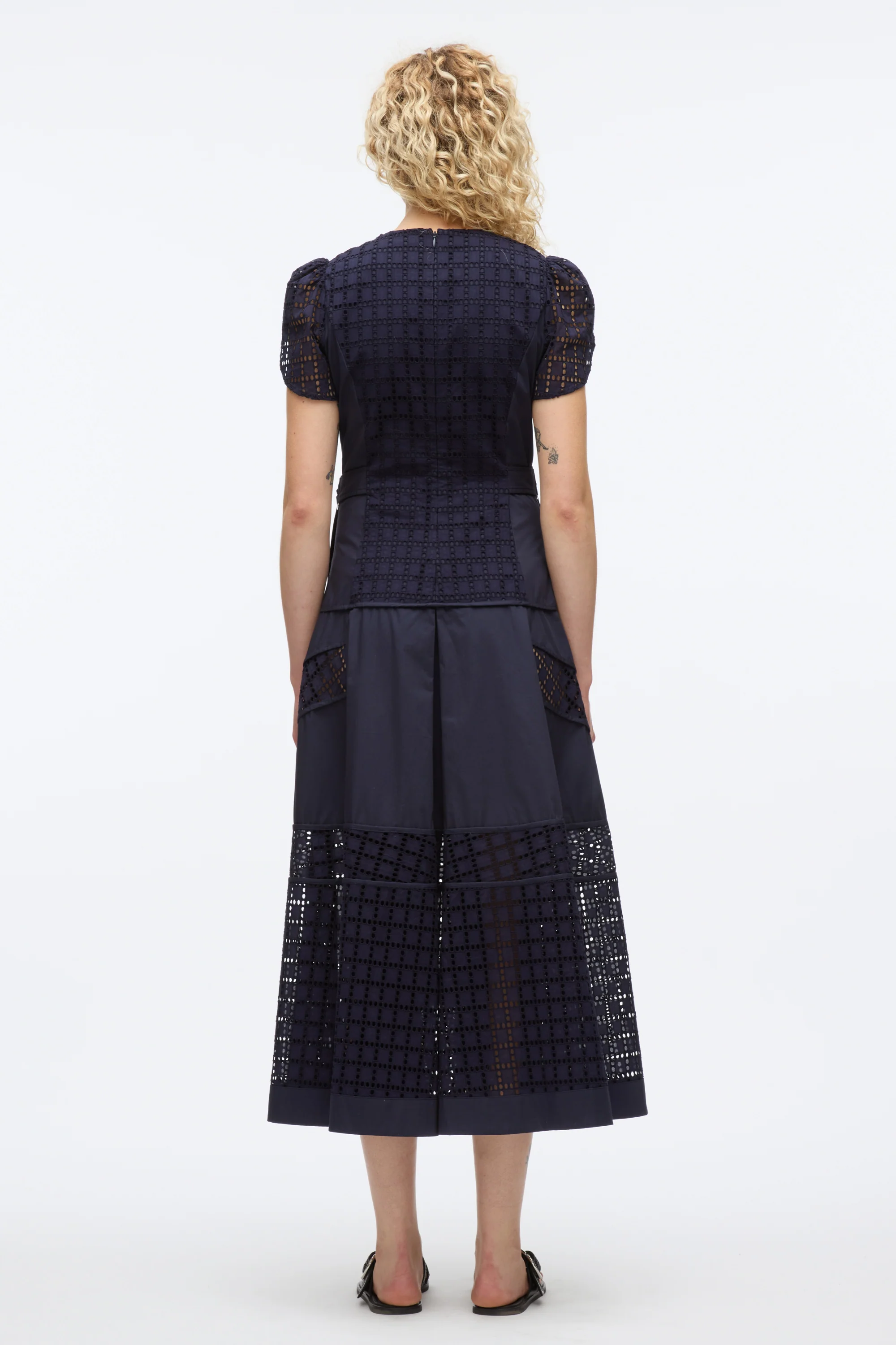 Broderie Anglaise Tulip Dress - Image 9