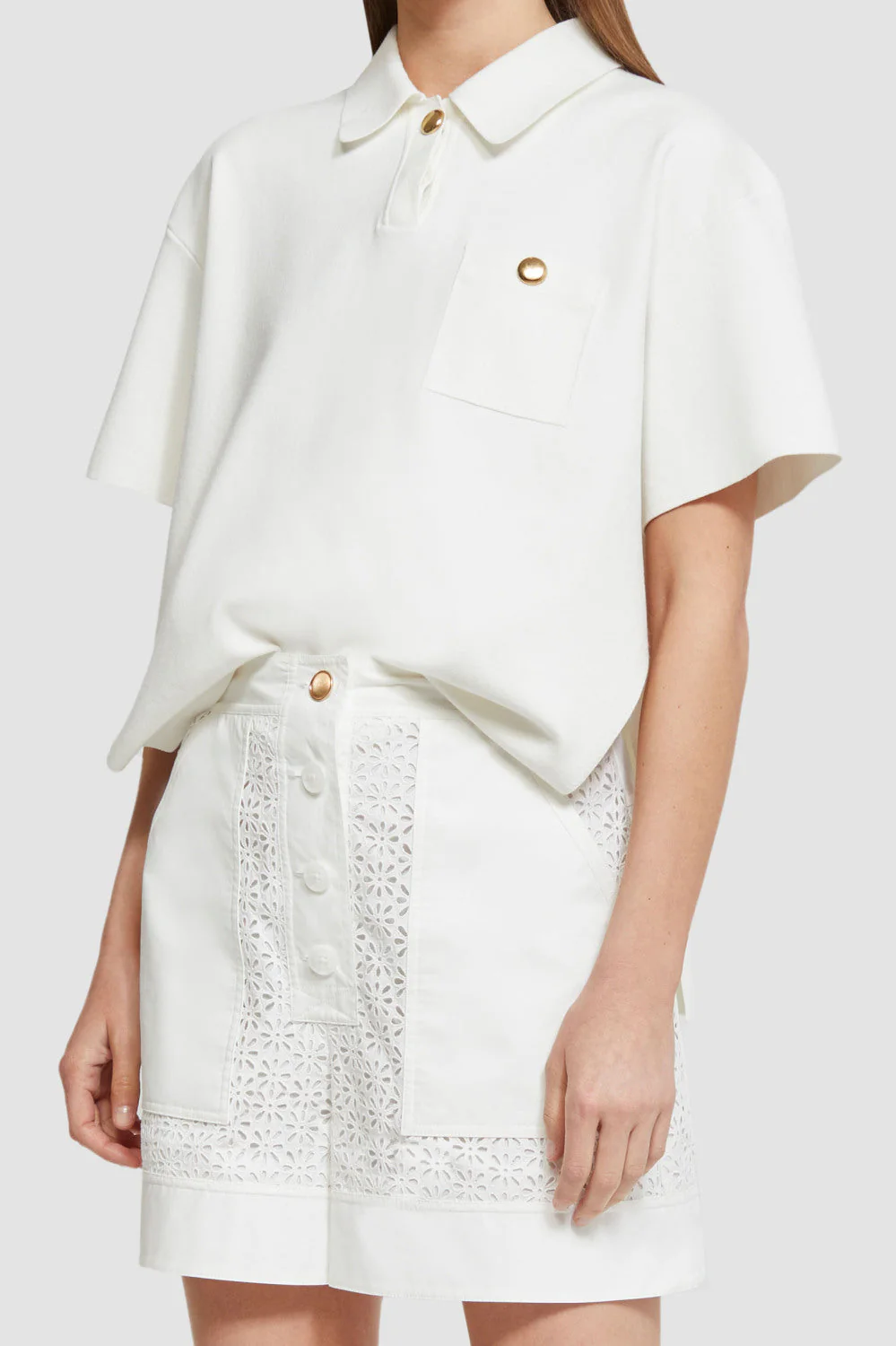 Broderie Anglaise Utility Shorts - Image 2