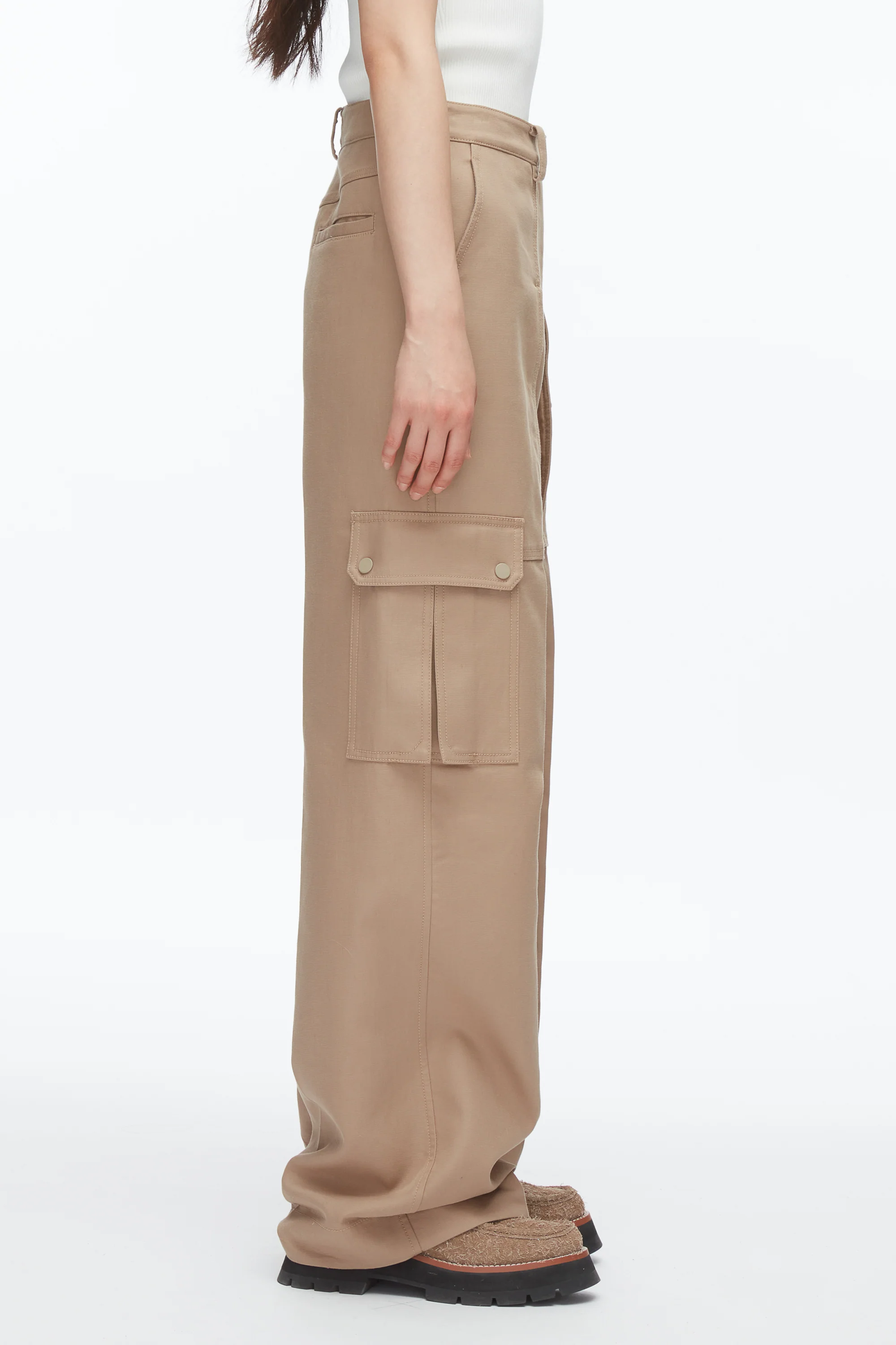Carpenter Cargo Pants with Plaid Cuffs - Image 13
