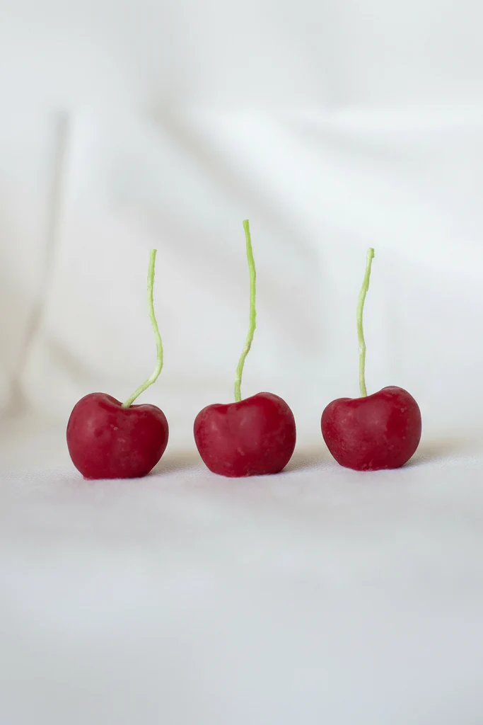 Cherry Beeswax Birthday Candles - Image 2