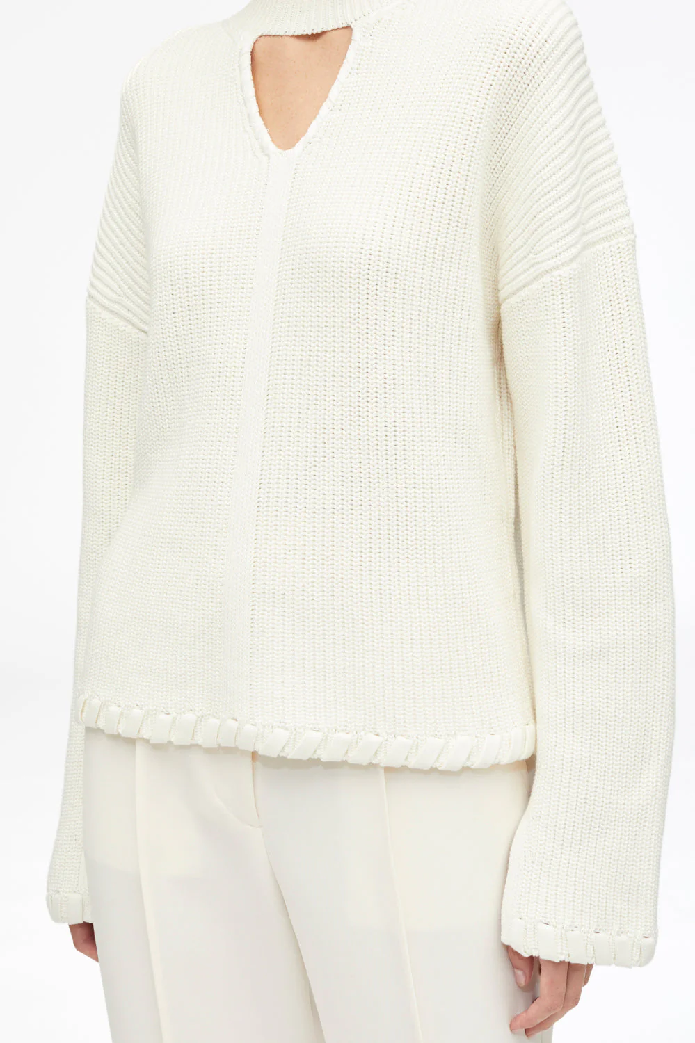 Ribbed V-Neck Jumper - Image 10