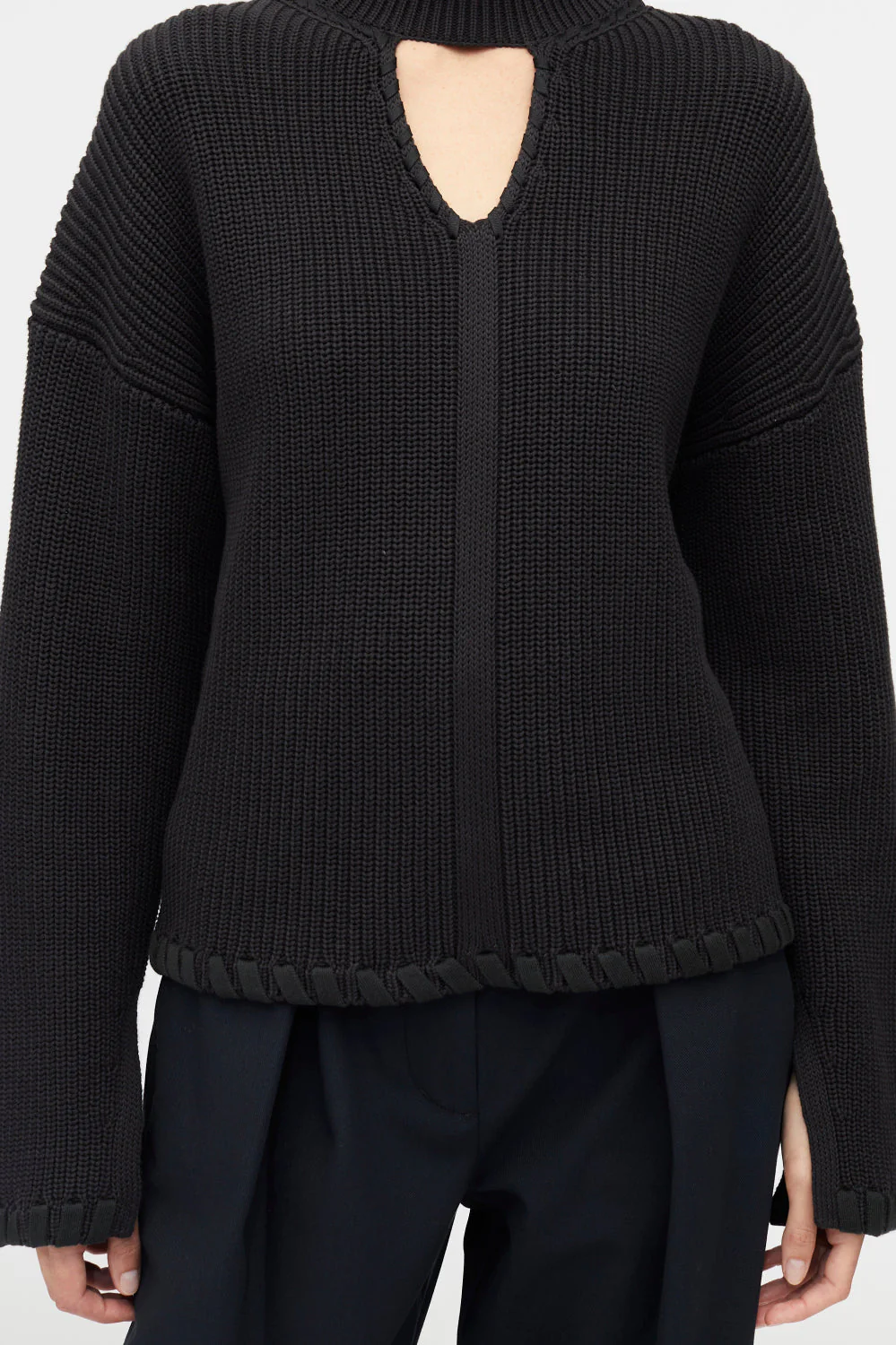 Ribbed V-Neck Jumper - Image 20