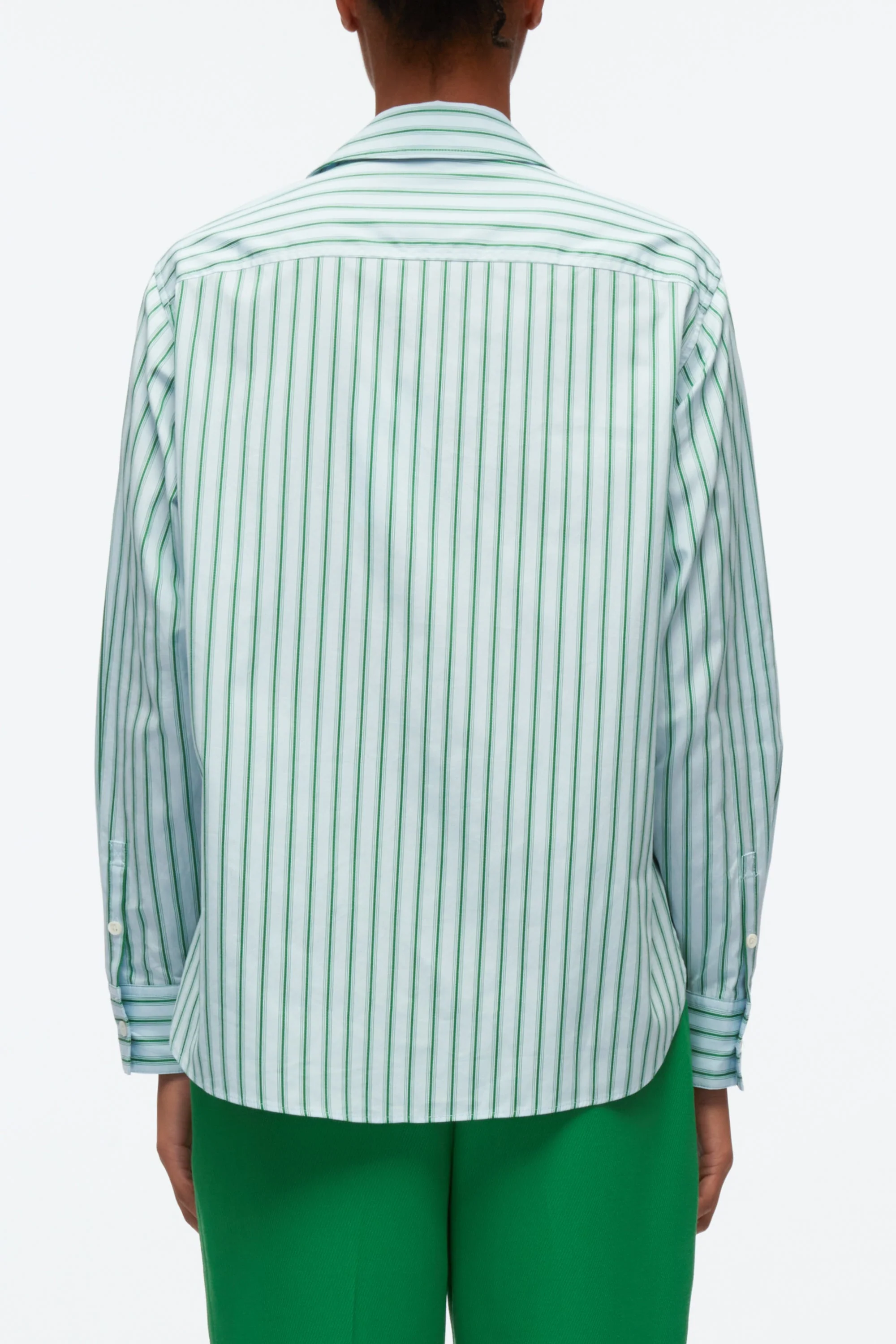 Striped Shirt With Abstract Zebra Embroidery - Image 6