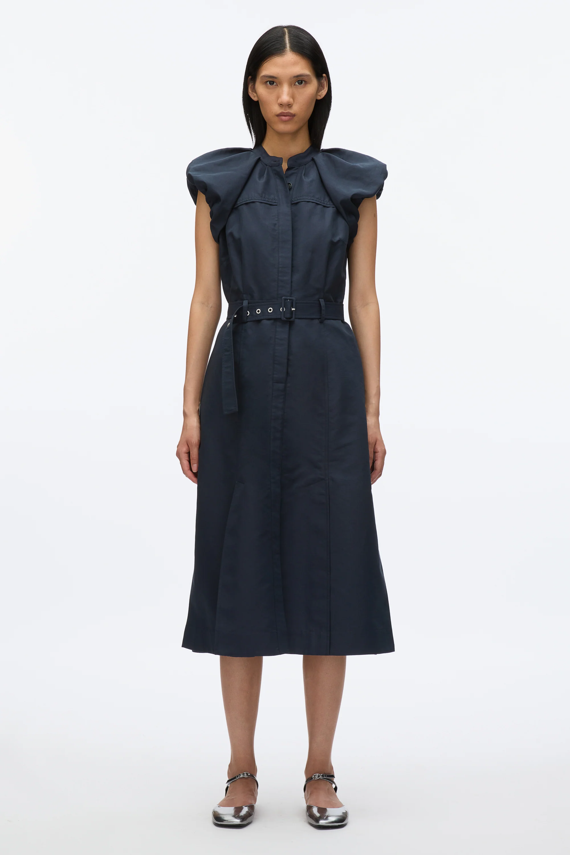 Cloud Sleeve Shirt Dress - Image 2