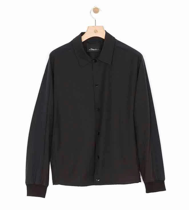 Coach Jacket With Tuxedo Stripe