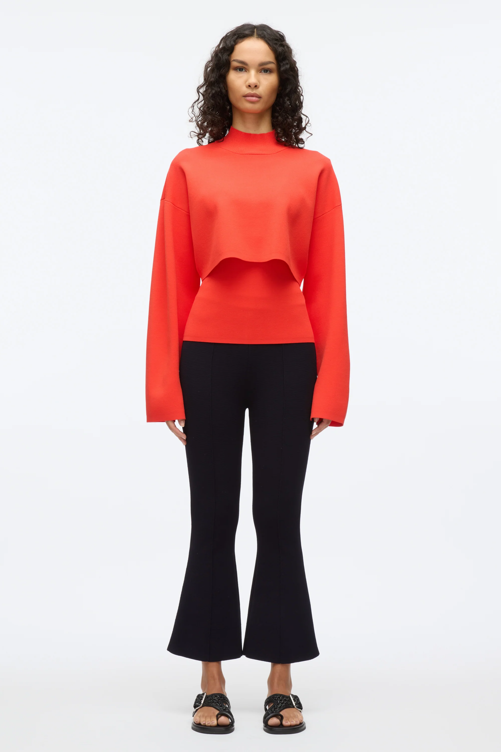 Compact Rib Cropped Turtle Neck - Image 8