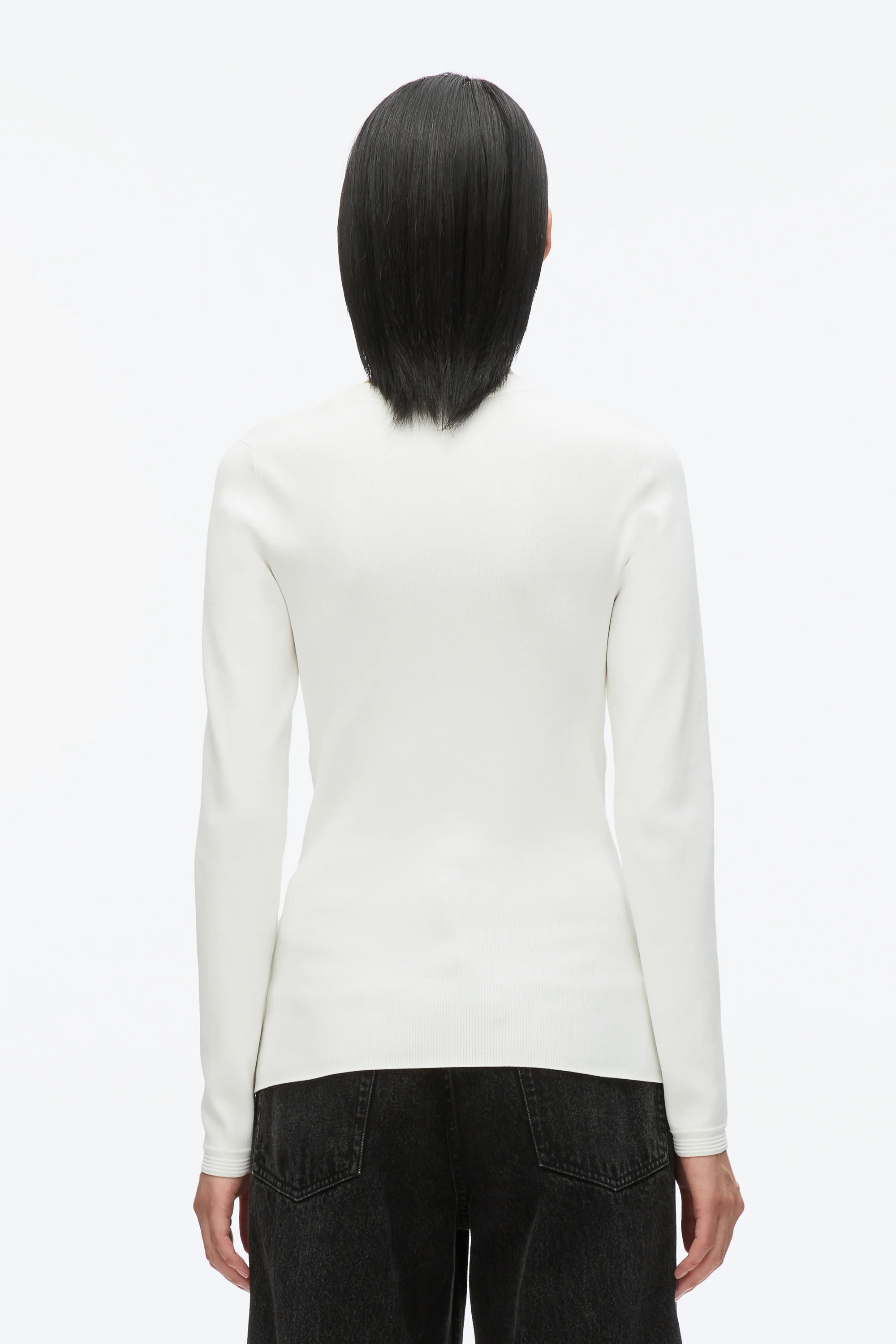 Compact Rib Long Sleeve Tee - Image 5