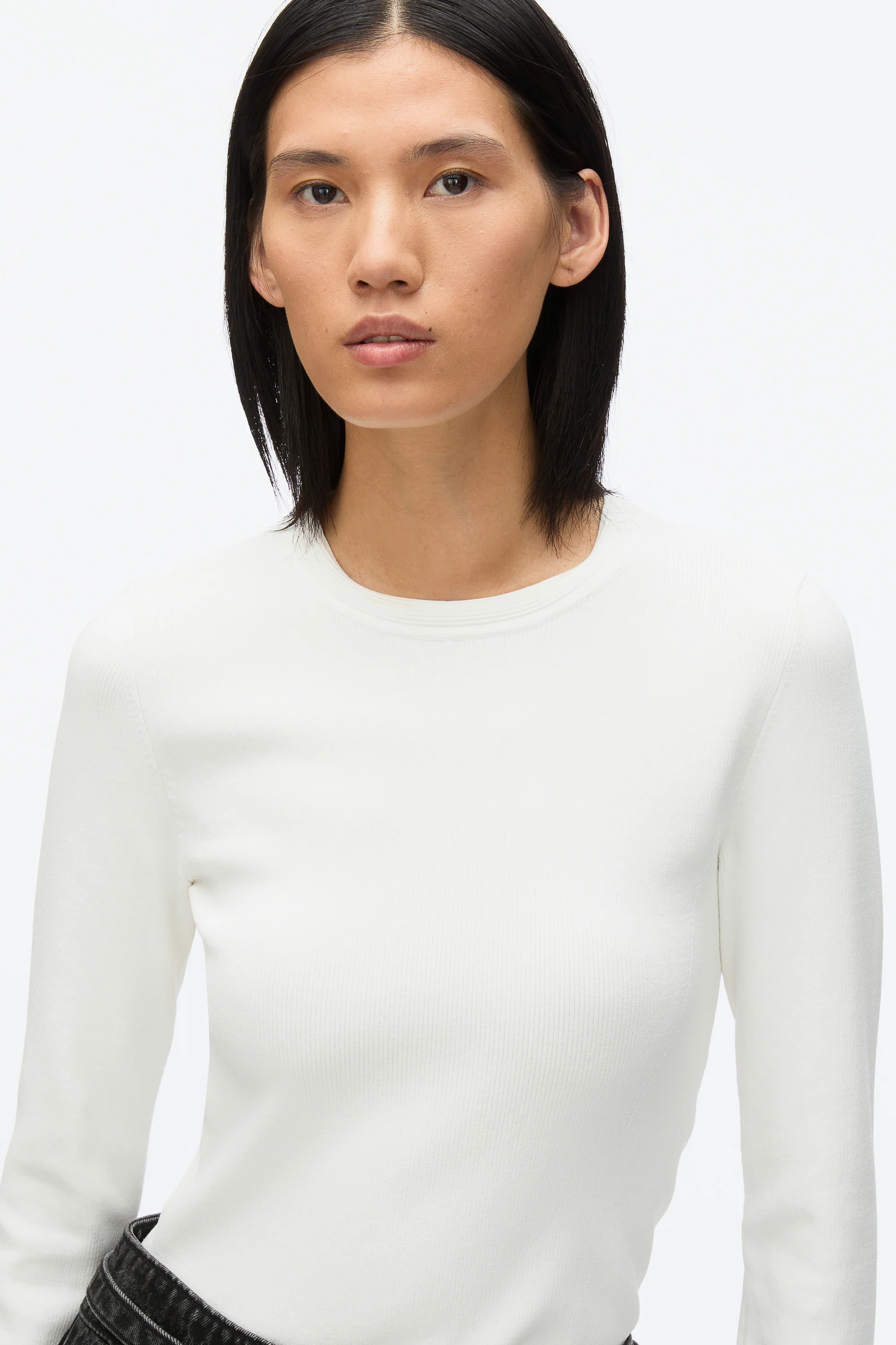 Compact Rib Long Sleeve Tee - Image 6