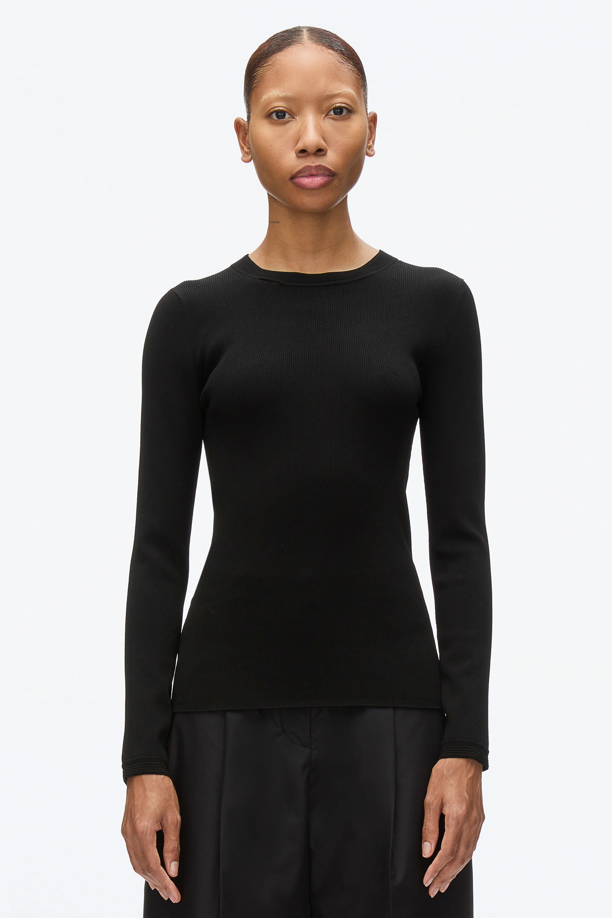 Compact Rib Long Sleeve Tee - Image 8