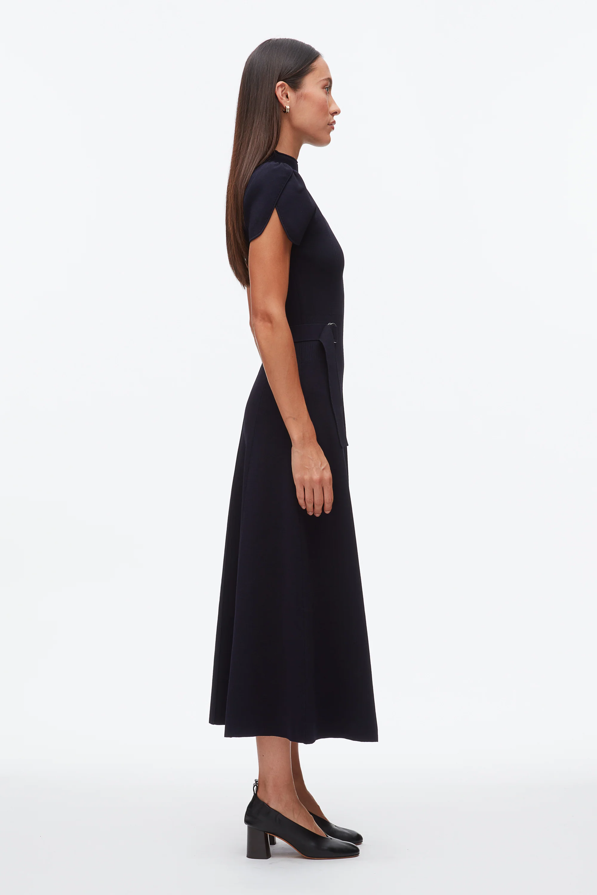 Compact Rib Tulip Dress - Image 9