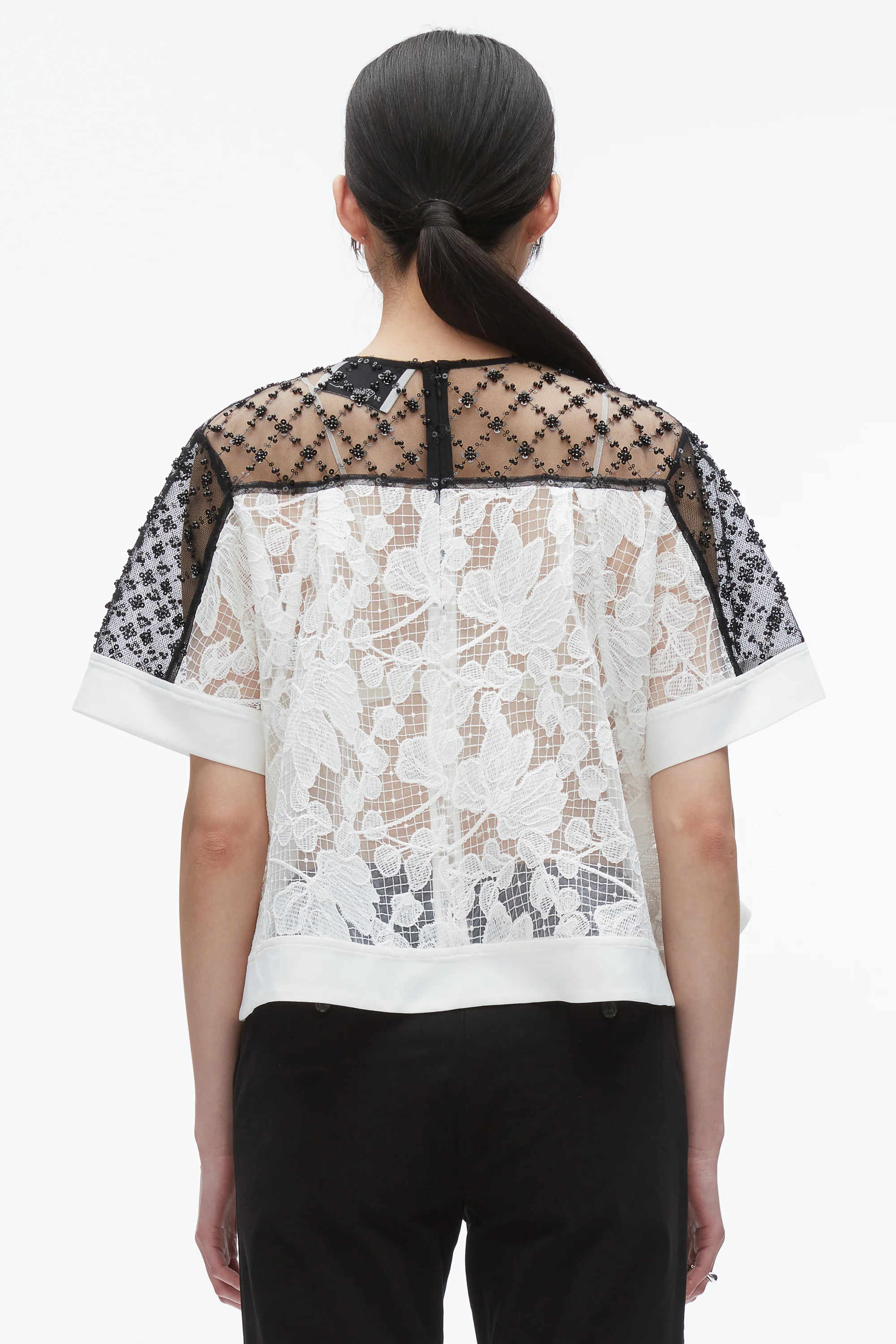 Corded Lace Organza Top - Image 5
