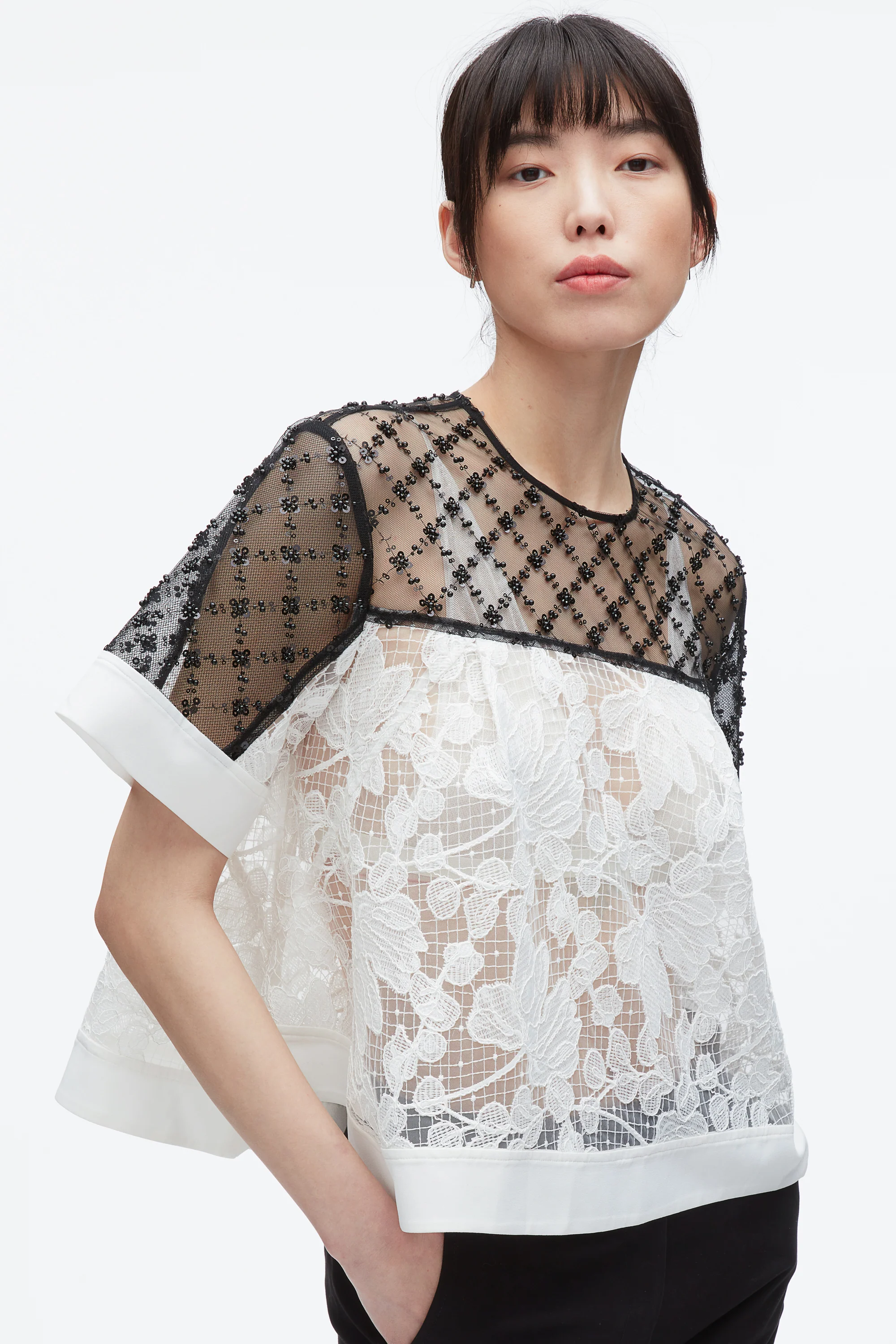Corded Lace Organza Top - Image 6