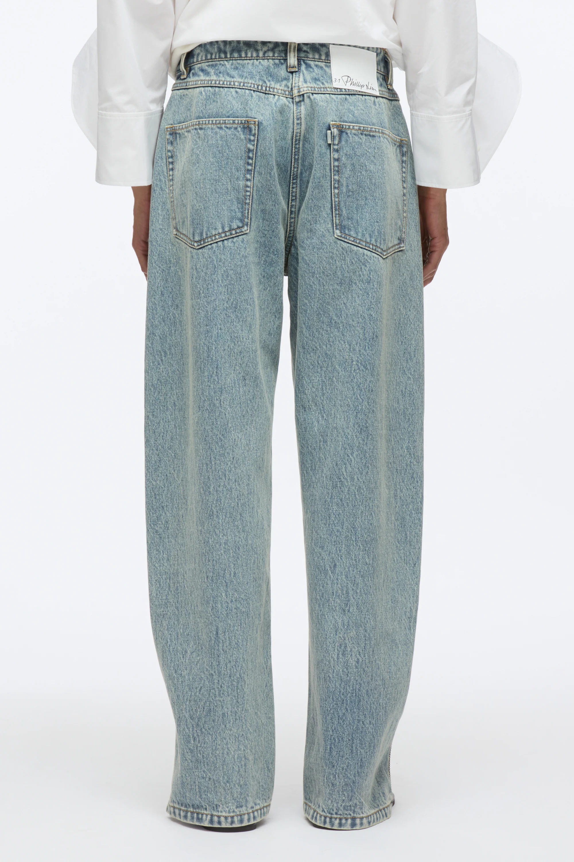 Curve Denim Petite Pant with Zippers - Image 5
