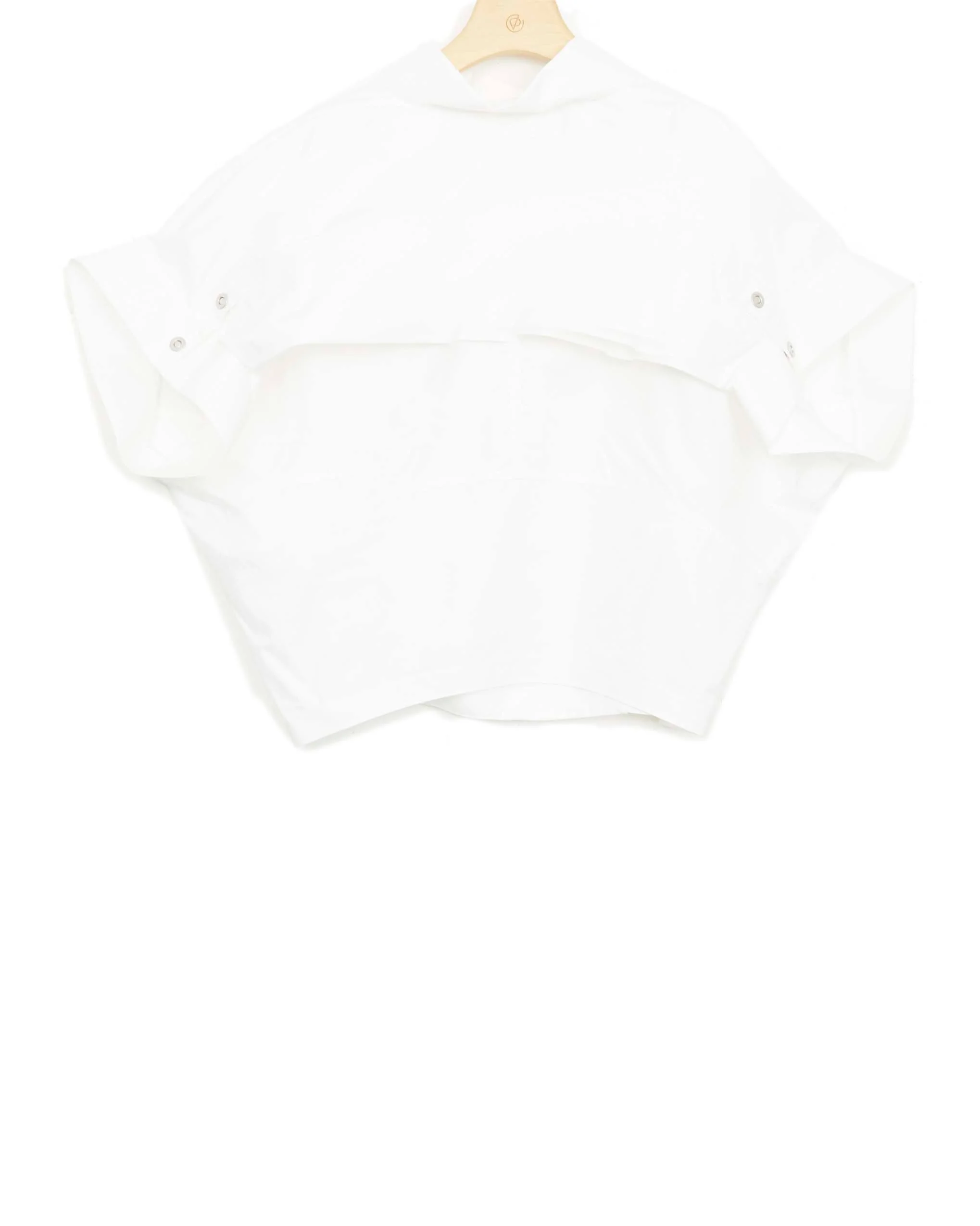 Dolman Sleeve Top With Foldover Collar - Image 3