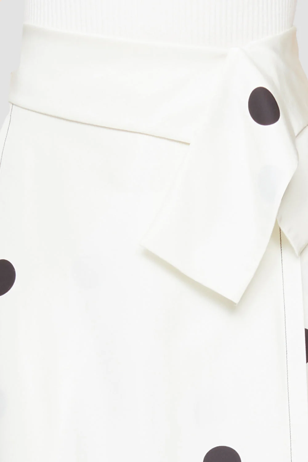Dot Print Drape Band Skirt - Image 6