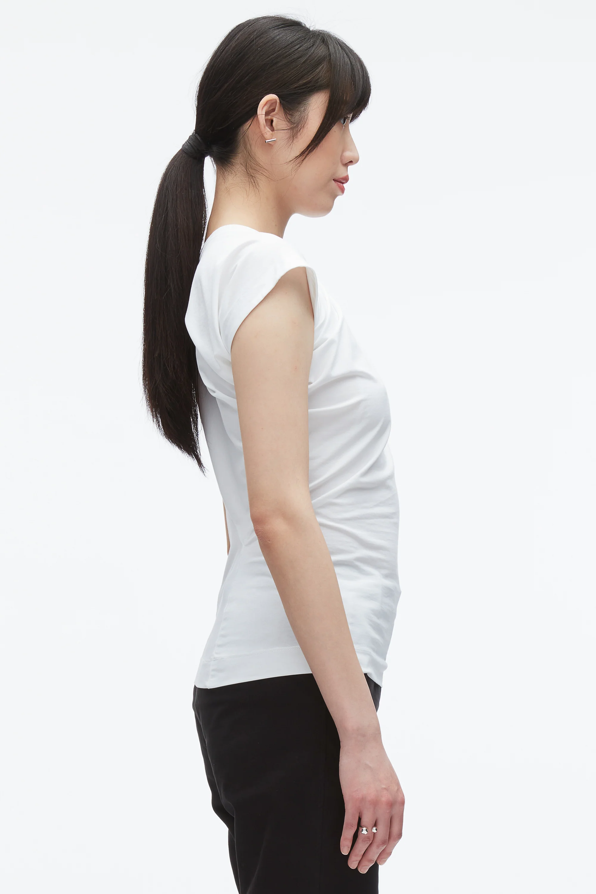 Draped Asymmetric T-Shirt - Image 4