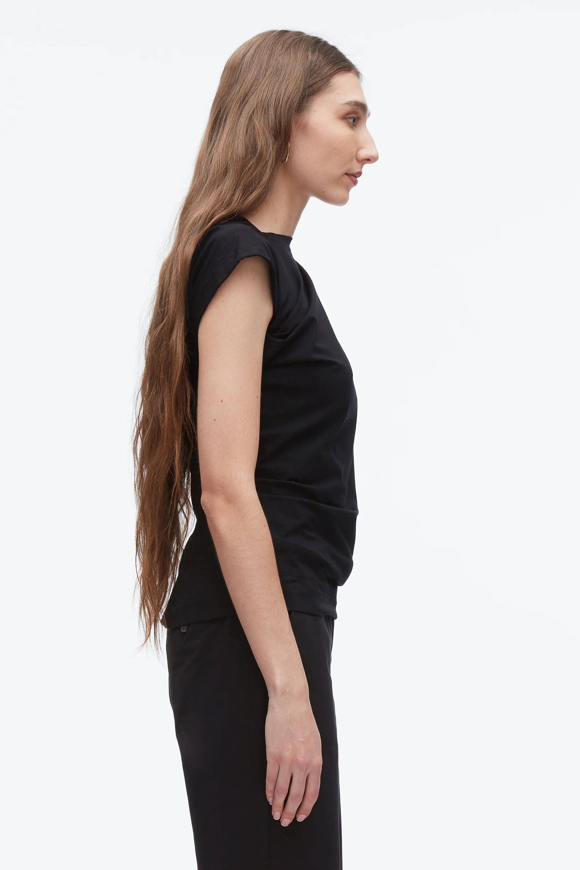 Draped Asymmetric T-Shirt - Image 10