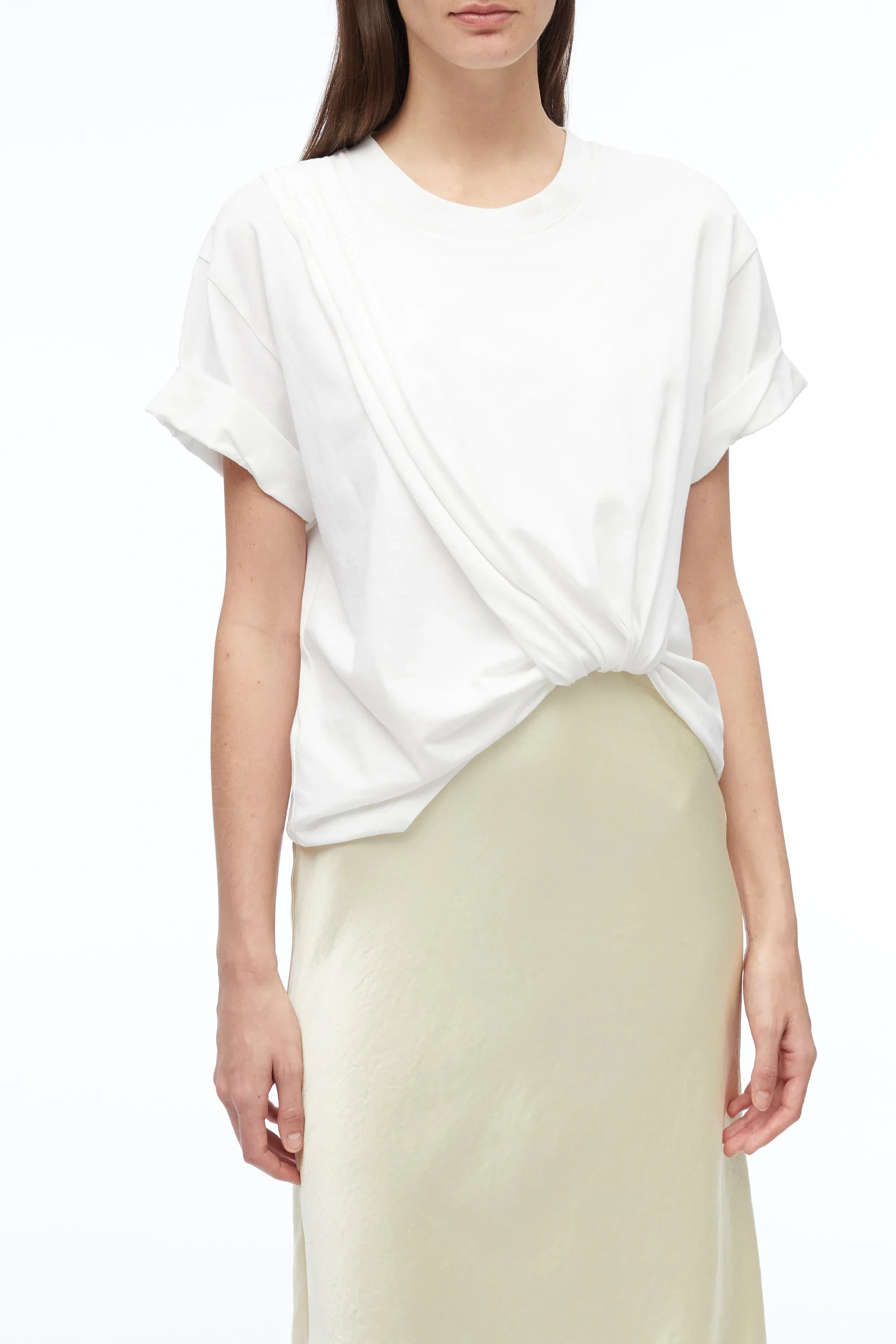 Draped T-Shirt Slip Combo Dress - Image 12