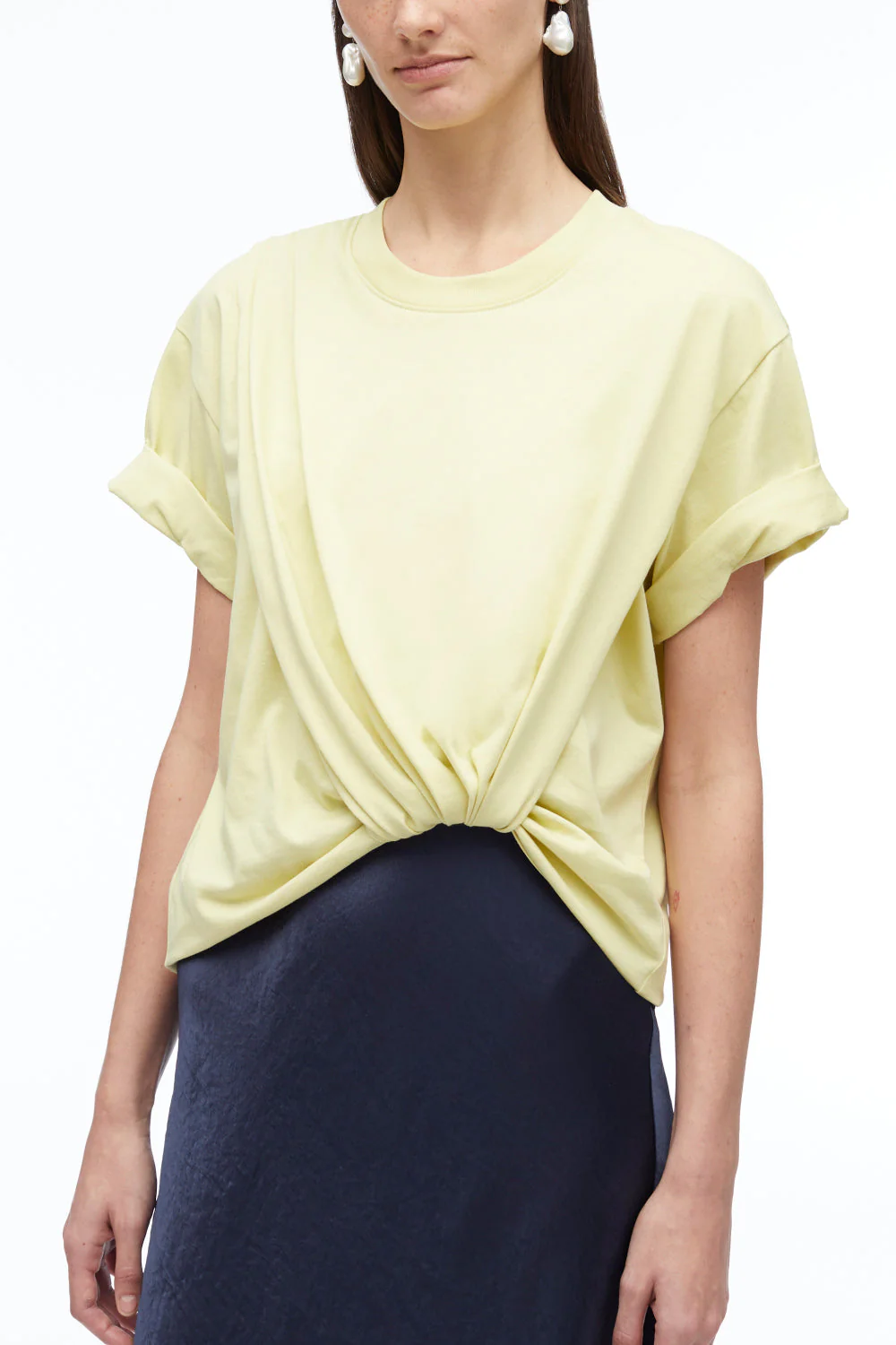 Draped T-Shirt Slip Combo Dress - Image 7