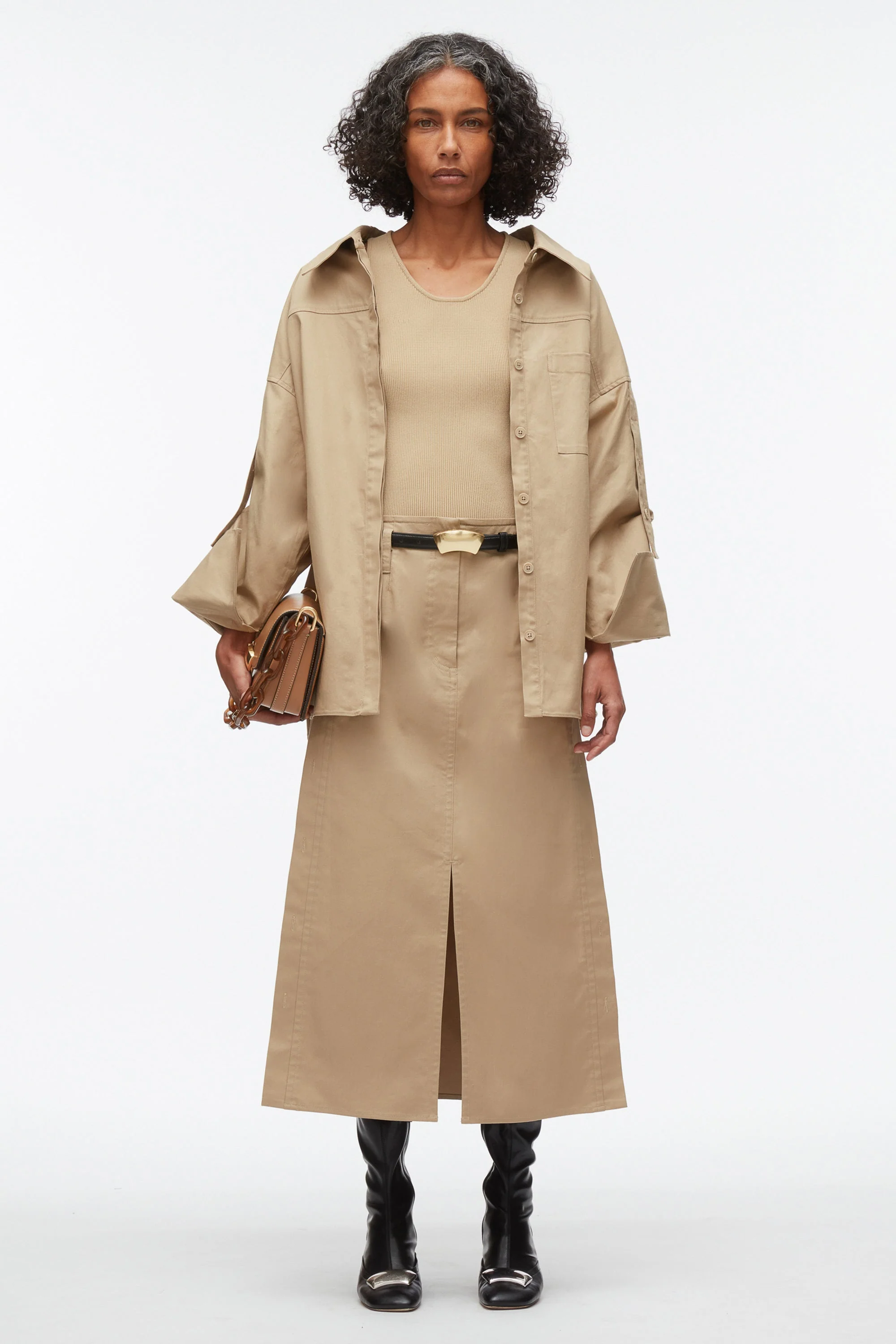 Drop Back Shirt with Convertible Sleeves - Image 2