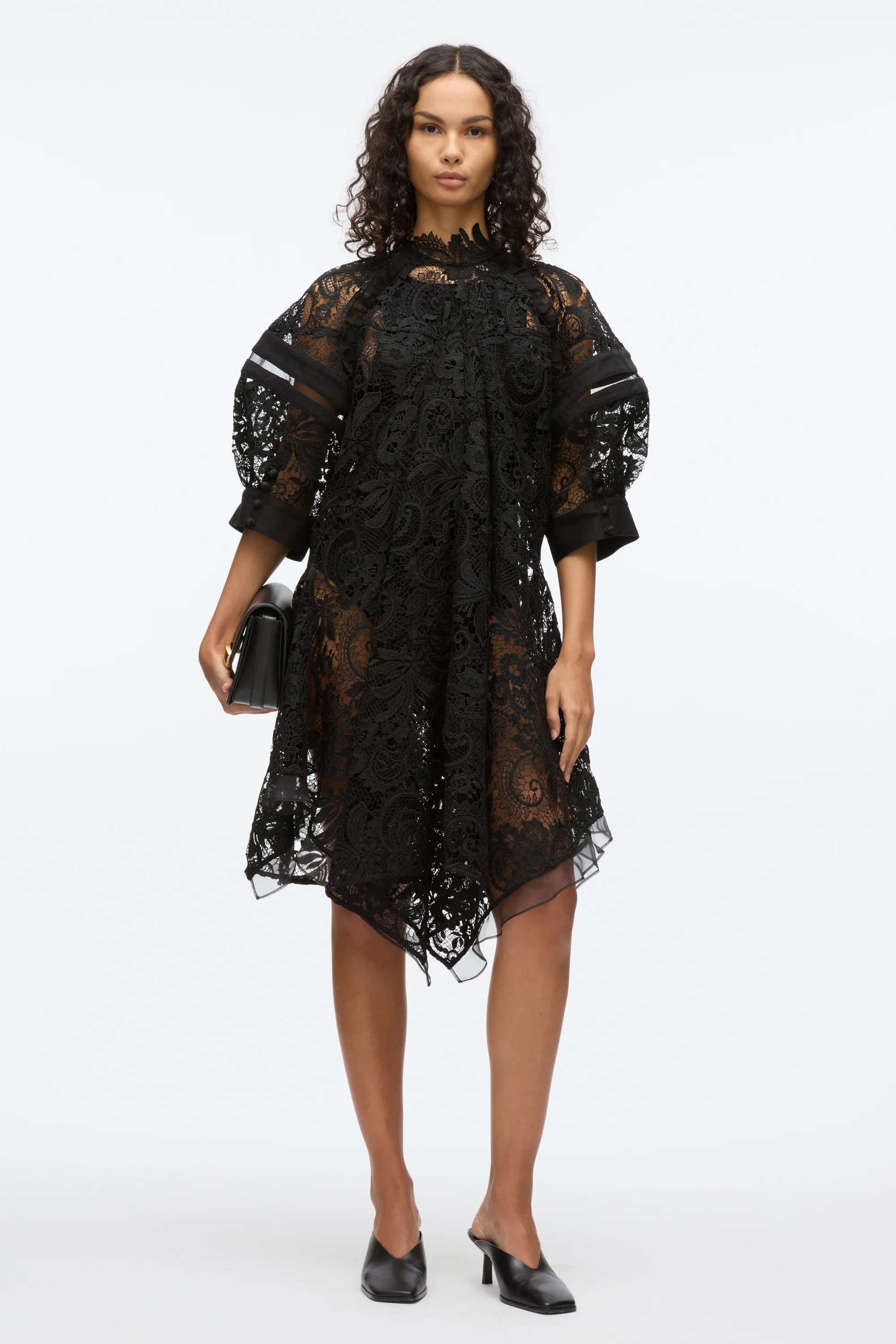 Embroidered Lace Handkerchief Dress