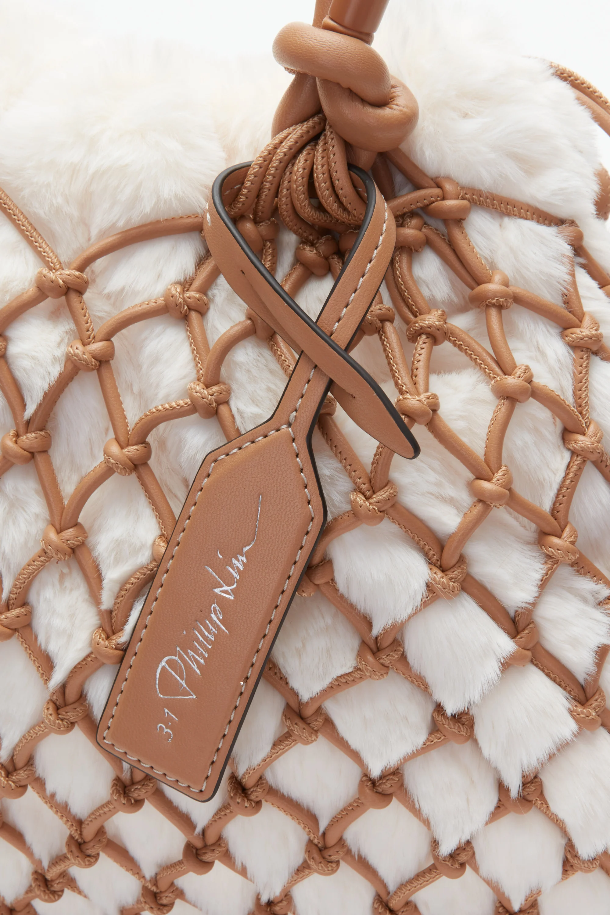 Faux Fur Macrame Mini Sac - Image 5