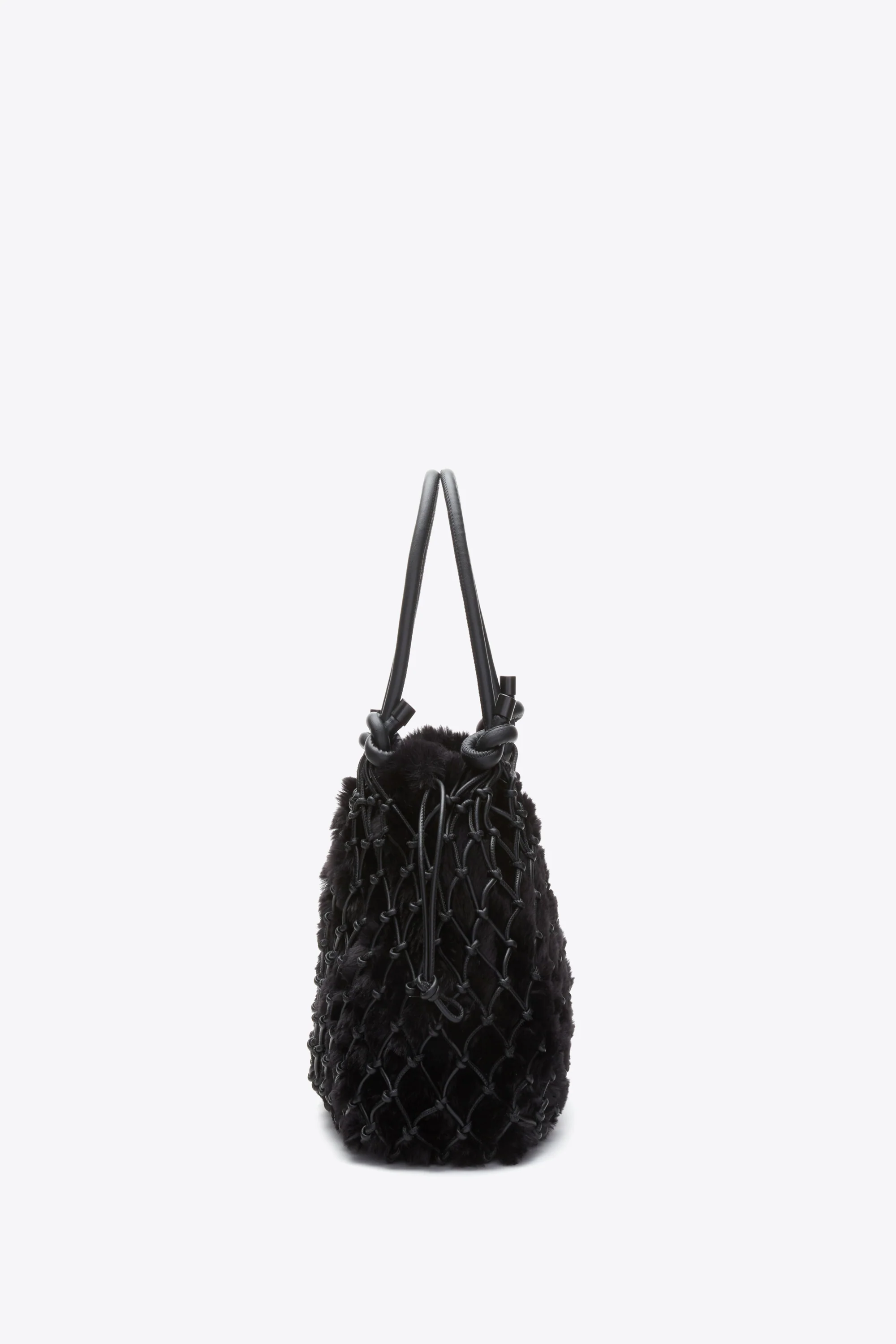 Faux Fur Macrame Mini Sac - Image 9