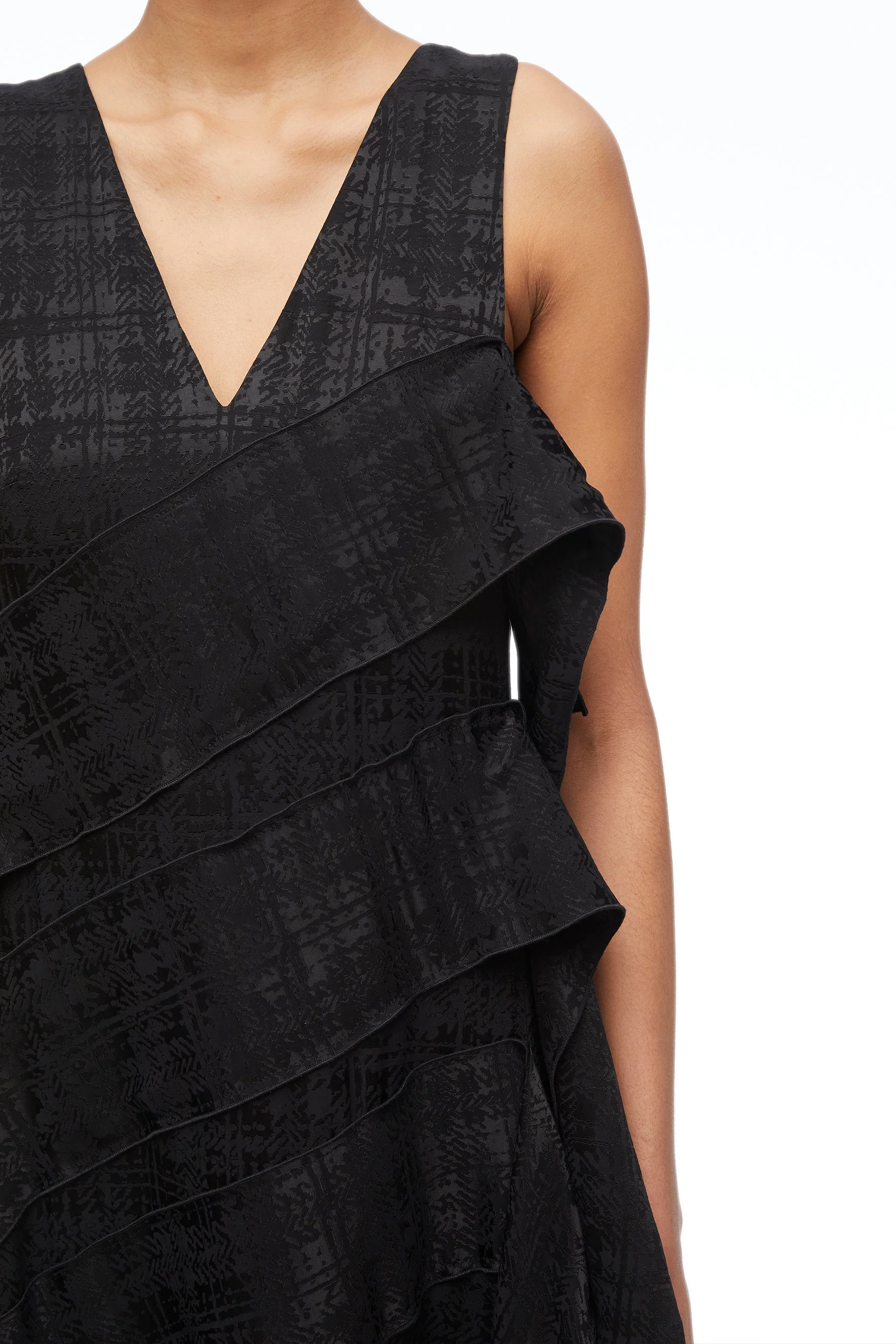 Fluid Plaid Viscose Dress - Image 2