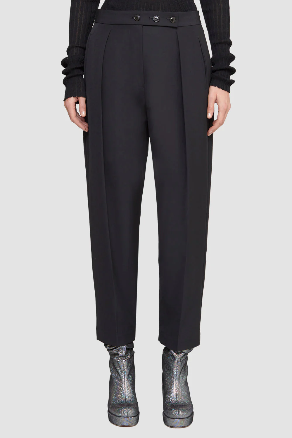High-Waisted Tapered Trousers - Image 2