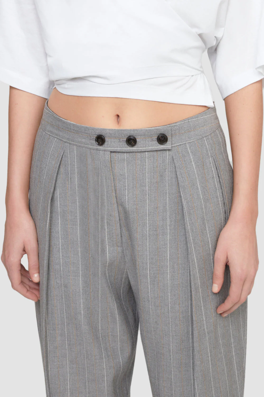 High Waisted  Tapered Trouser - Image 5