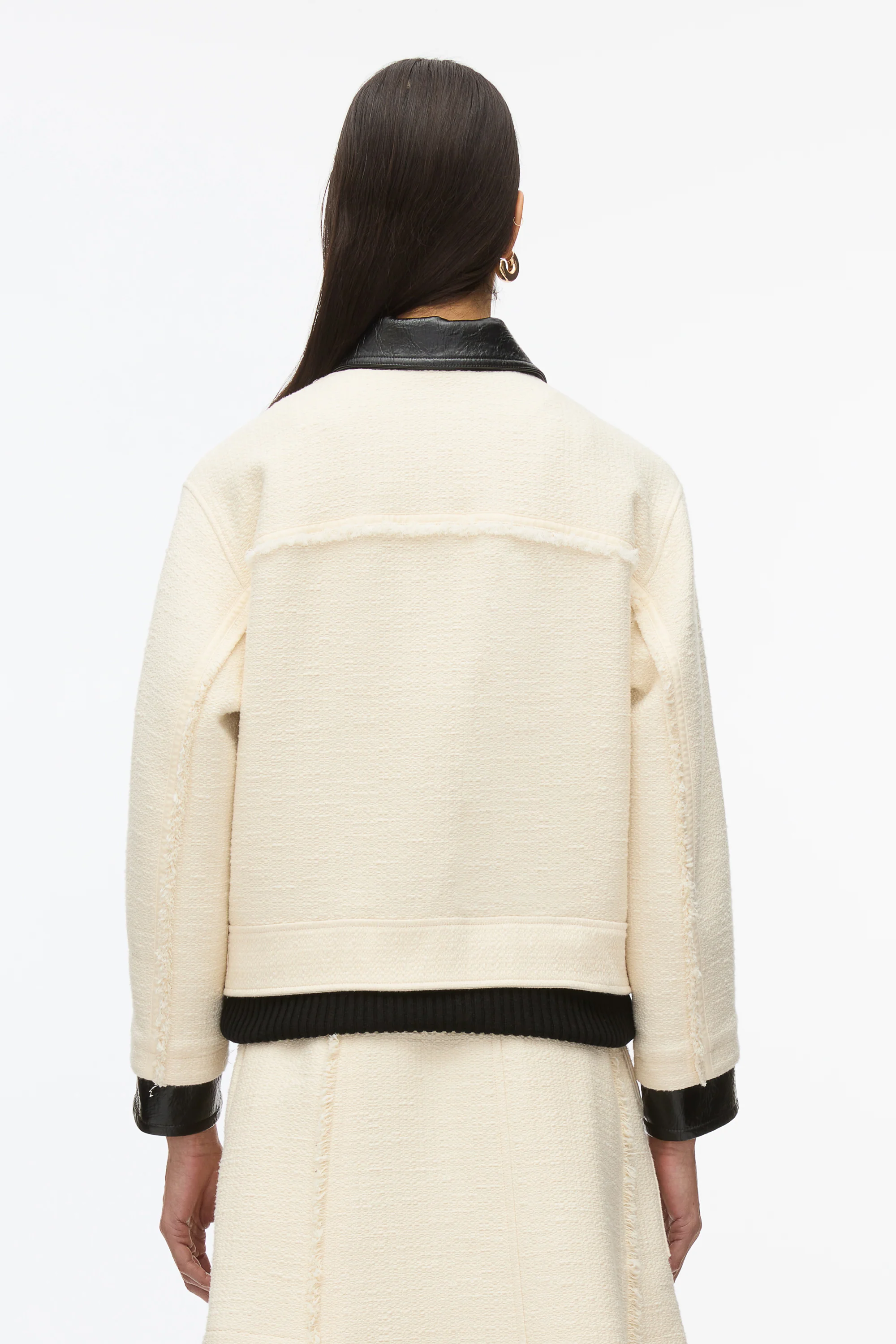 Hybrid Tweed Moto Jacket - Image 10