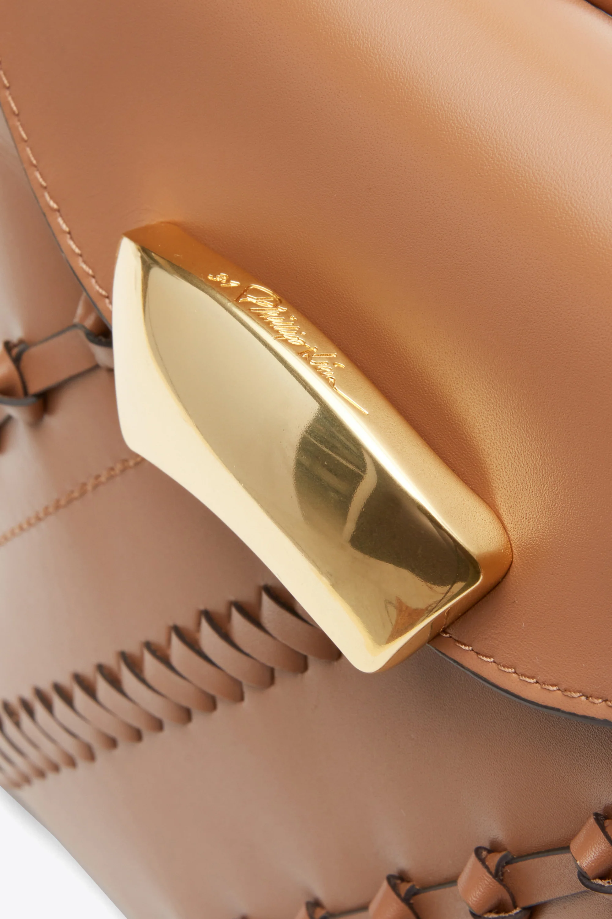 ID Petit Soft Shoulder Bag with Leather Craft - Image 8