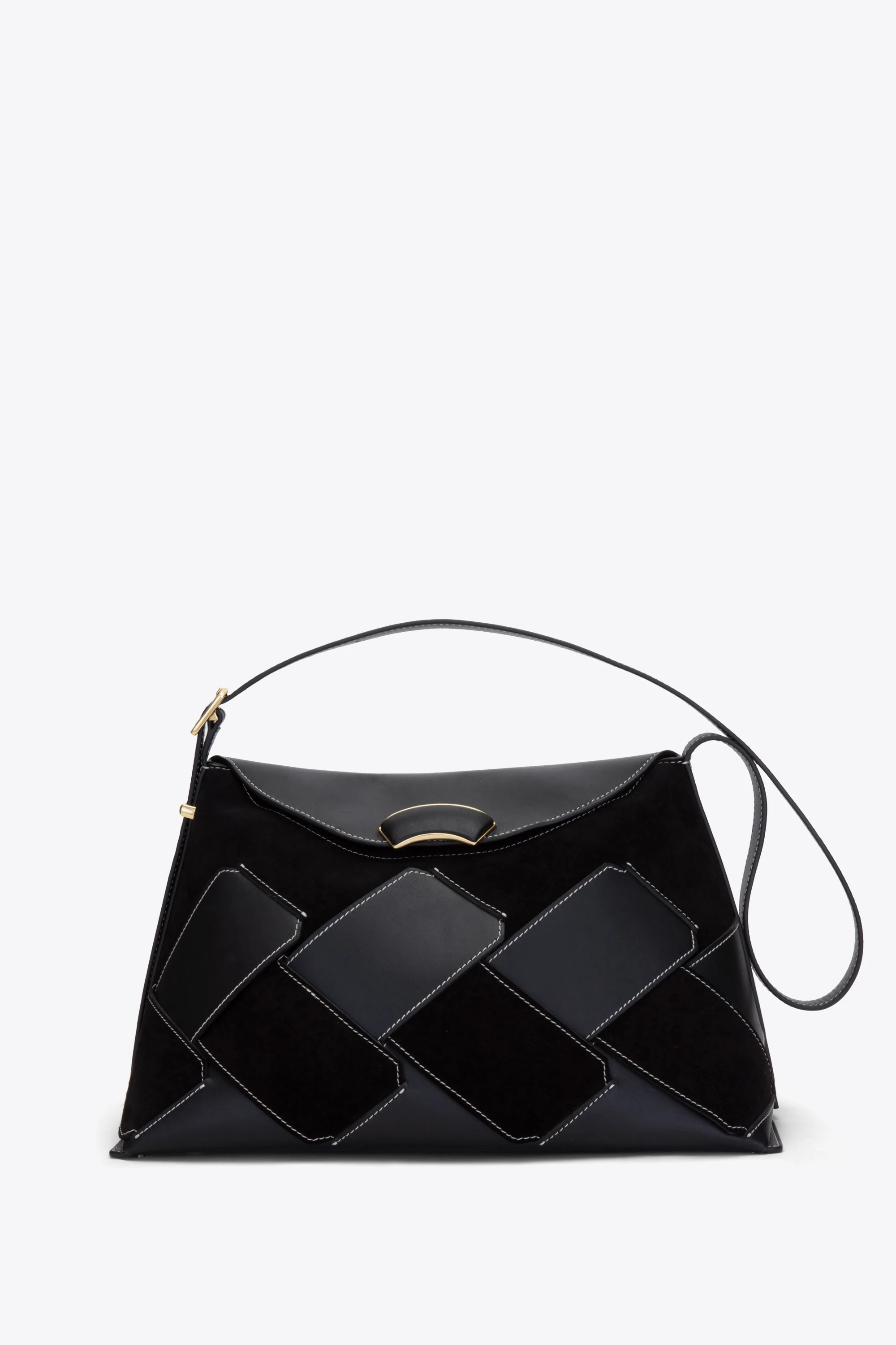 ID Soft Shoulder Bag with Woven Combo - Image 5