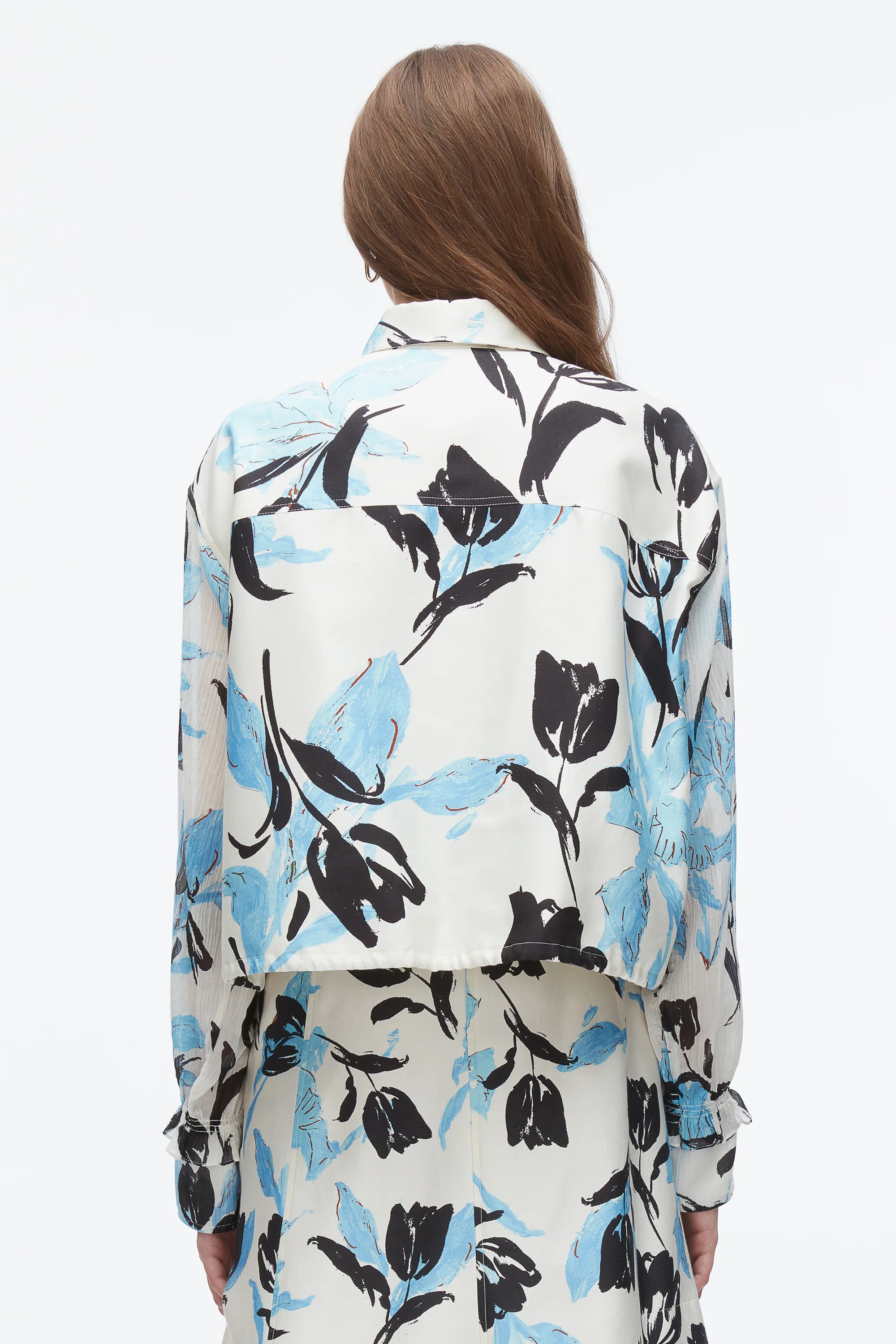 Joyful Tulip Cropped Shirt Jacket - Image 5