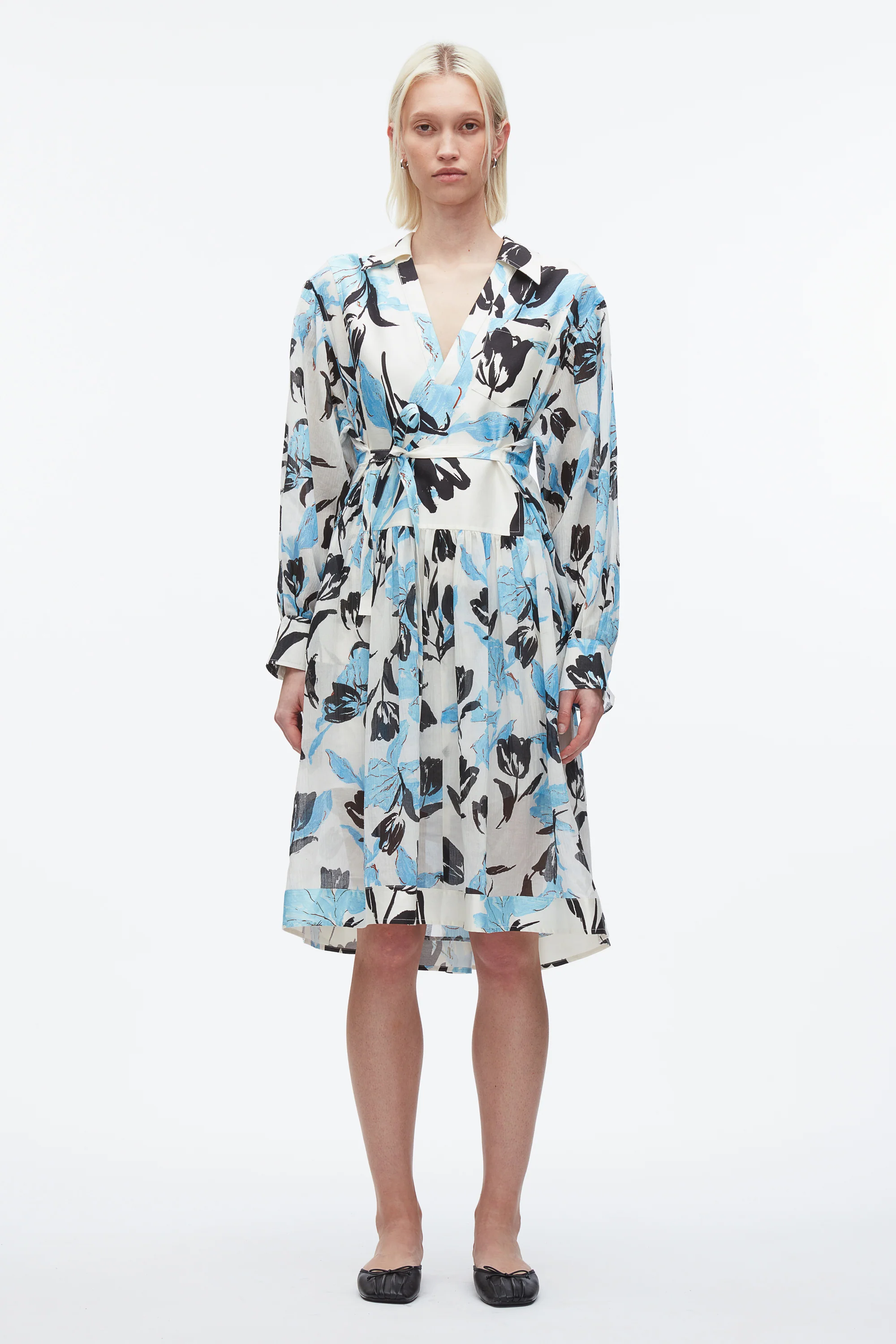 Joyful Tulip Shirt Dress - Image 3