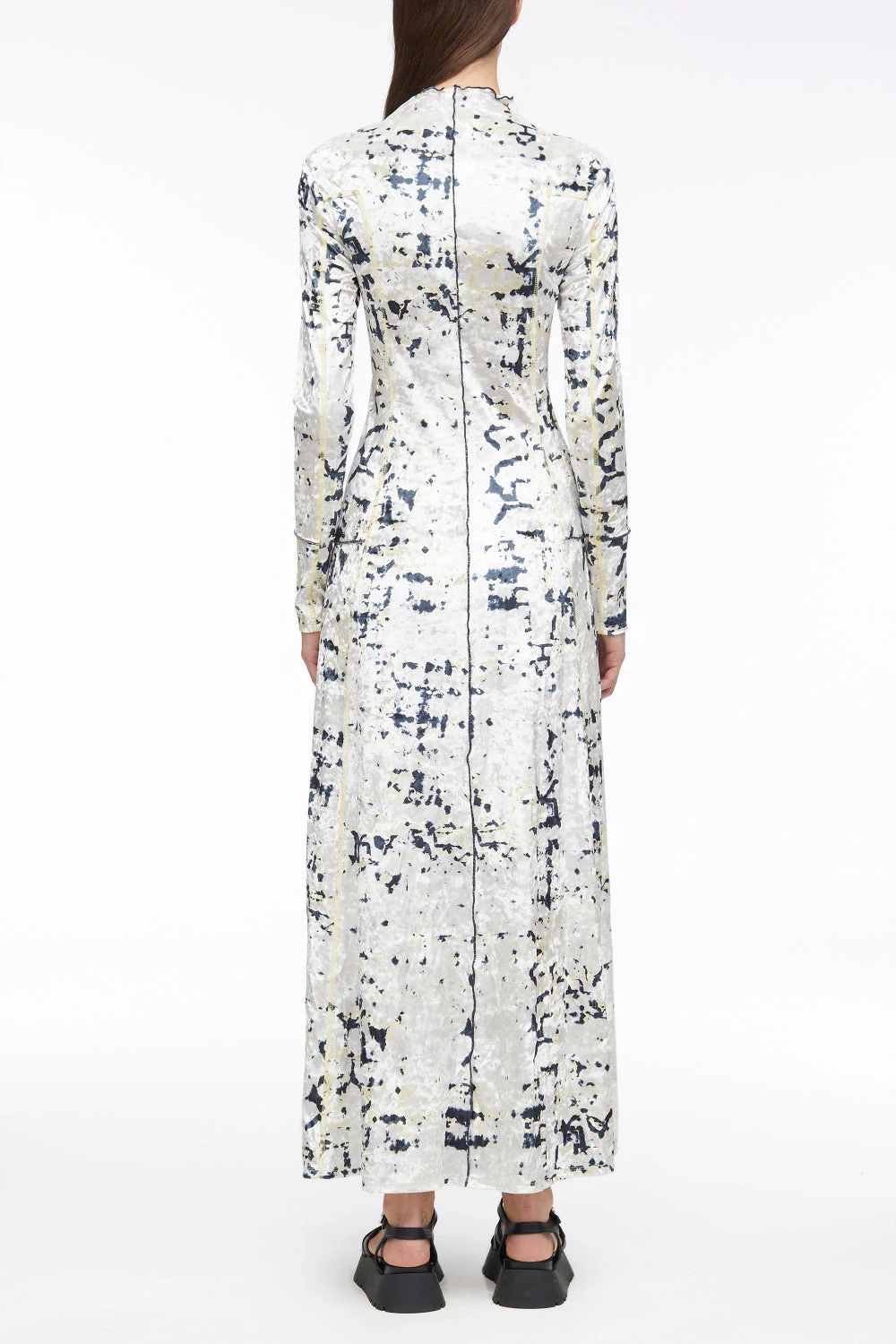 Kaleidoscope Crushed Velvet Flare Dress - Image 4