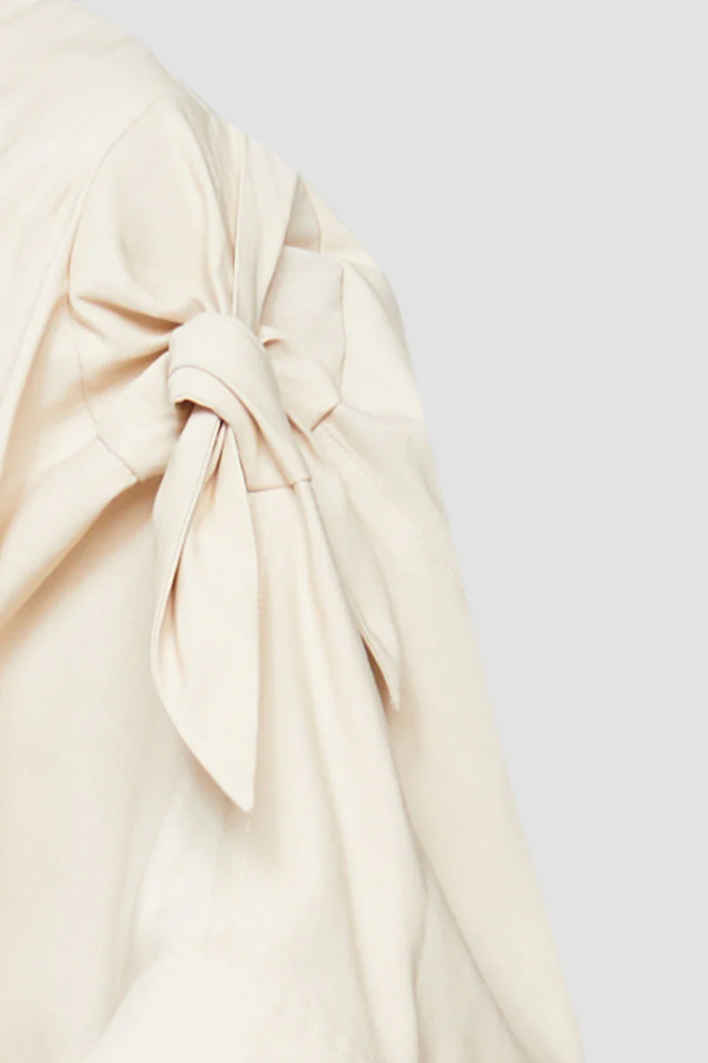 Knotted Sleeve Mid Length Dres - Image 7