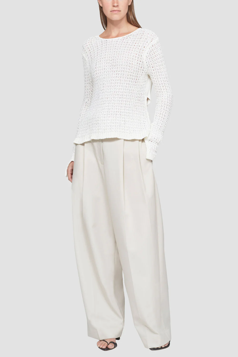 Textured Long Sleeve Crewneck - Image 4