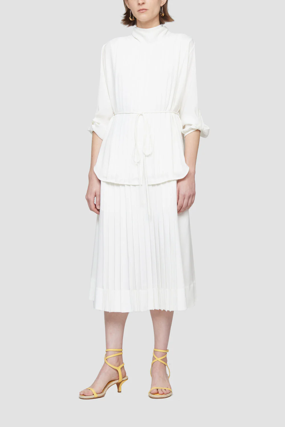 Ls Knife Pleating Layered Dres - Image 2