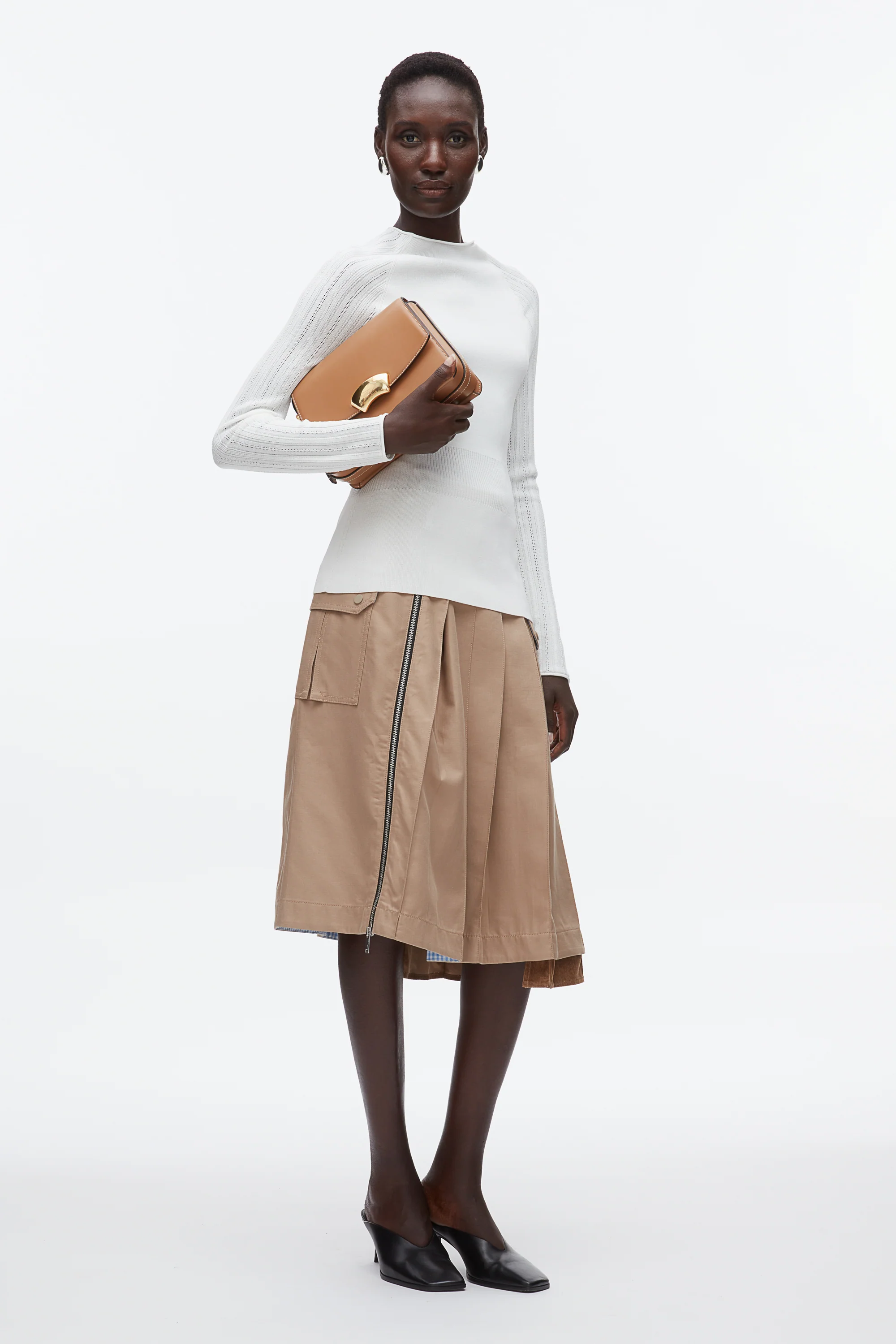 Compact Rib Mockneck Top - Image 8