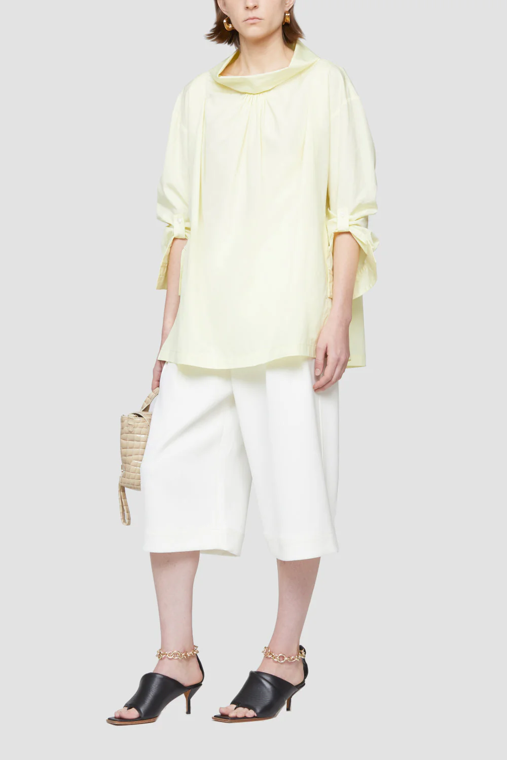 Ls Poplin Oversized Drape Coll - Image 7