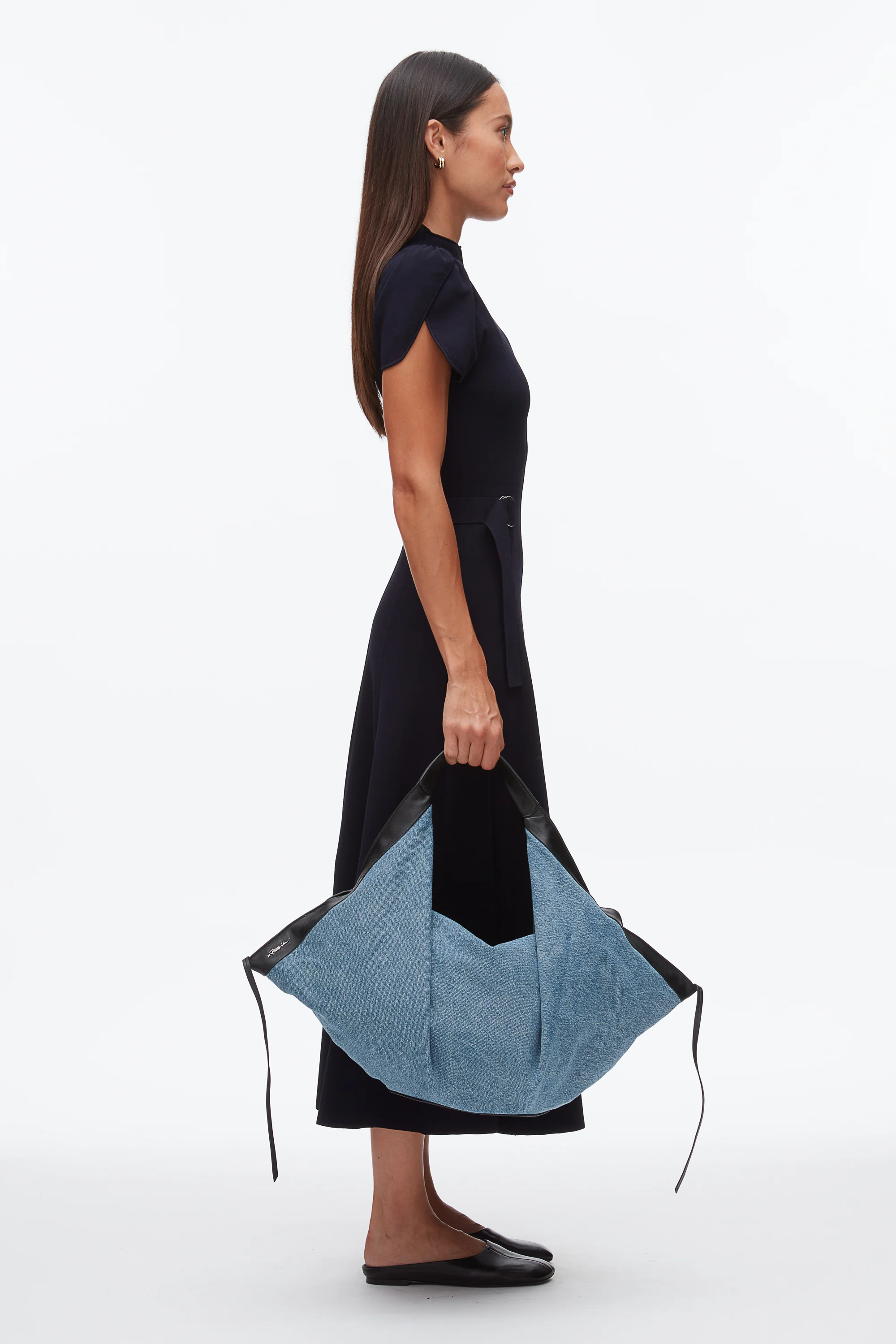 Denim Luna Medium Bag - Image 3